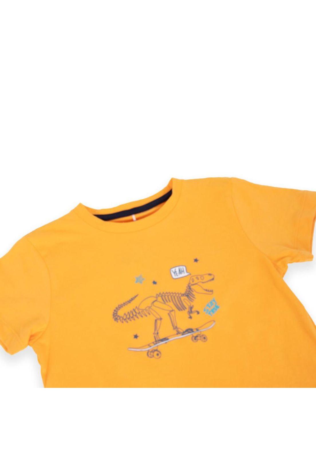 Polera Niño Naranja Pillin-1