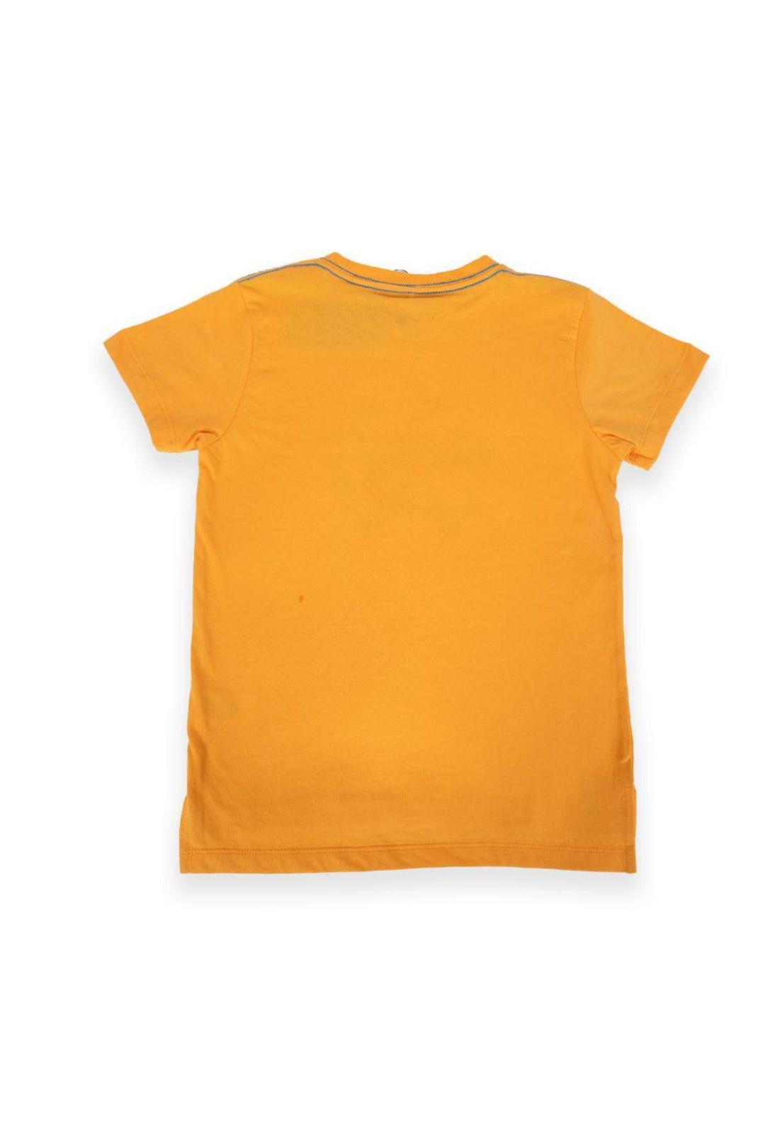 Polera Niño Naranja Pillin-2
