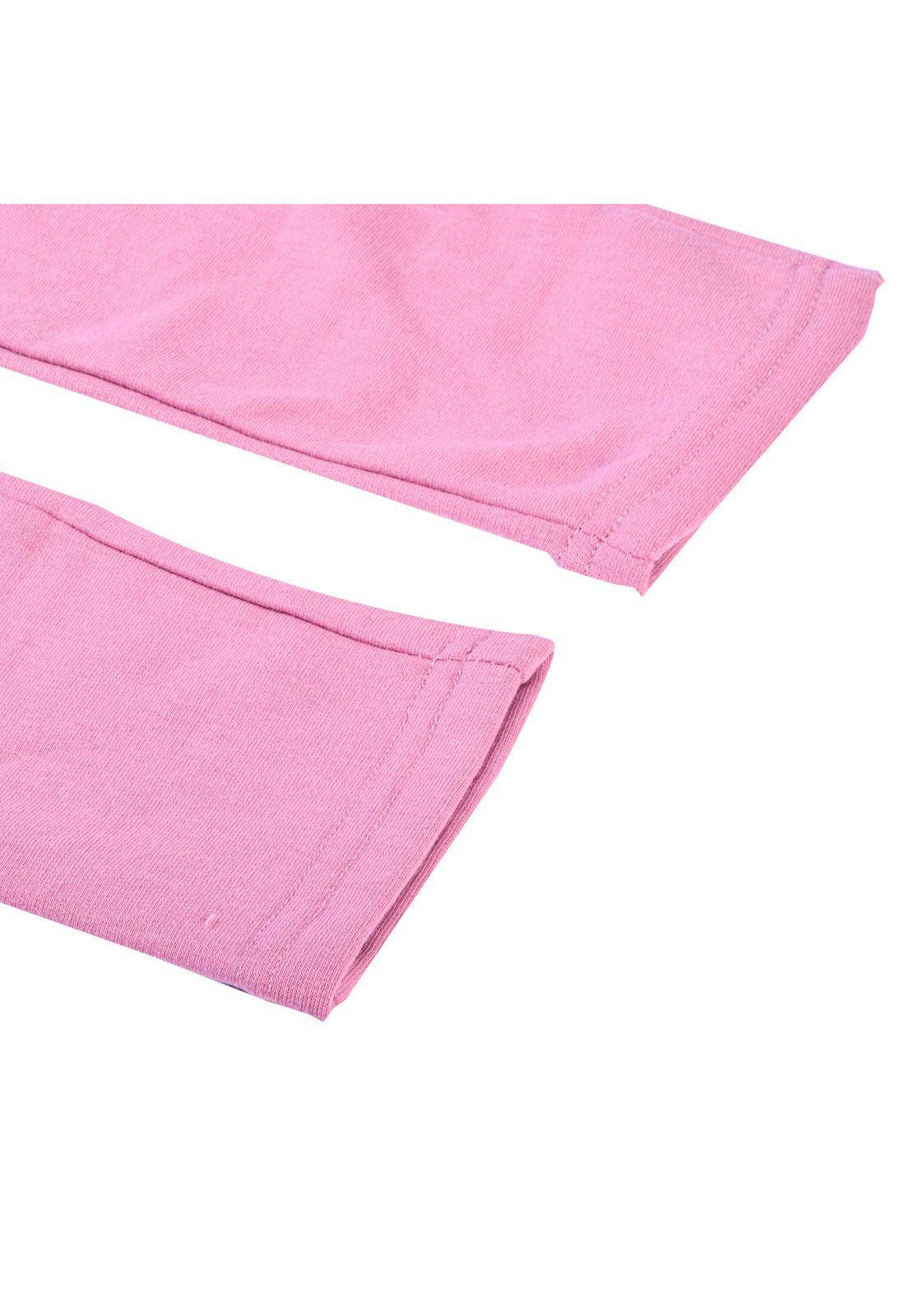 Calza Larga Lisa Niña Rosado Pillin-3