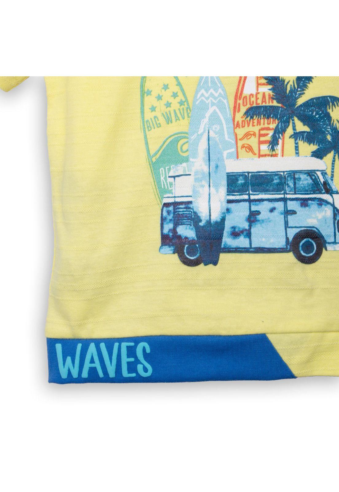 Polera  Niño Amarillo Pillin (PVC647-25AMA3M)-1
