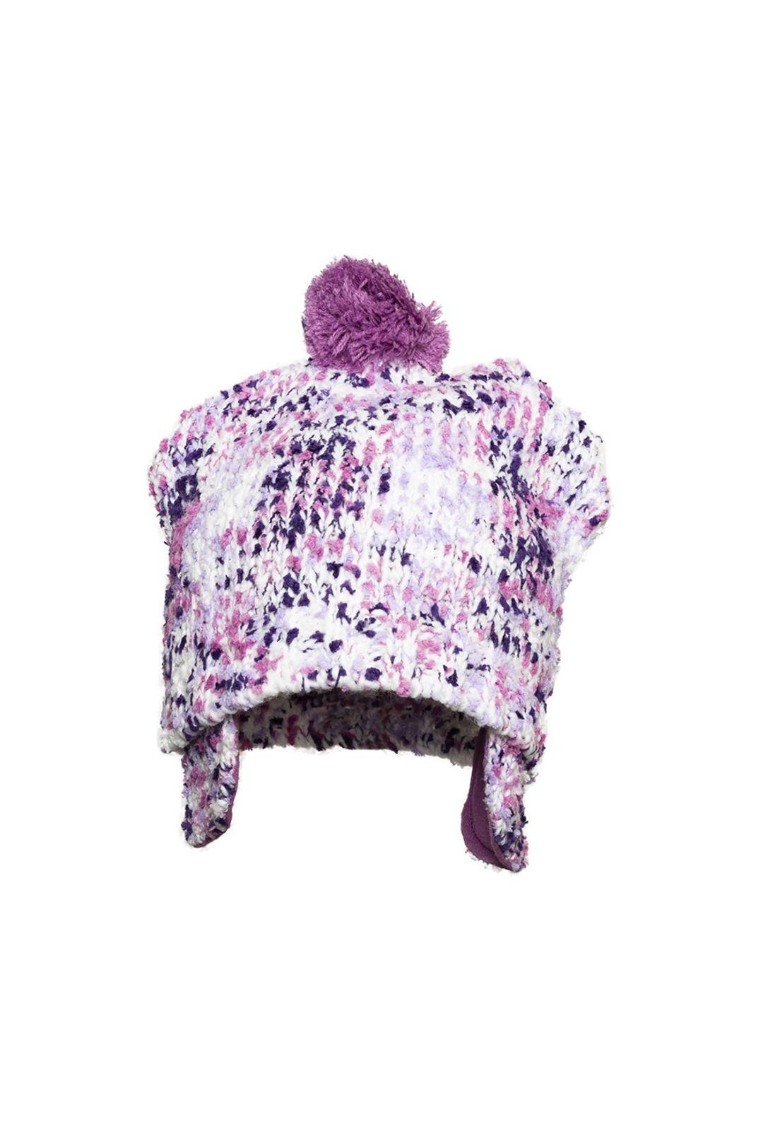 Gorro Bebé Niña Morado Pillin-0