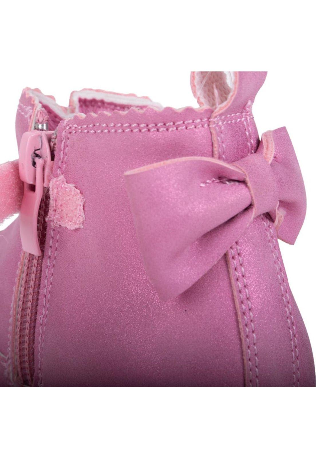 Botin Bebe Niña Rosado Pillin-4