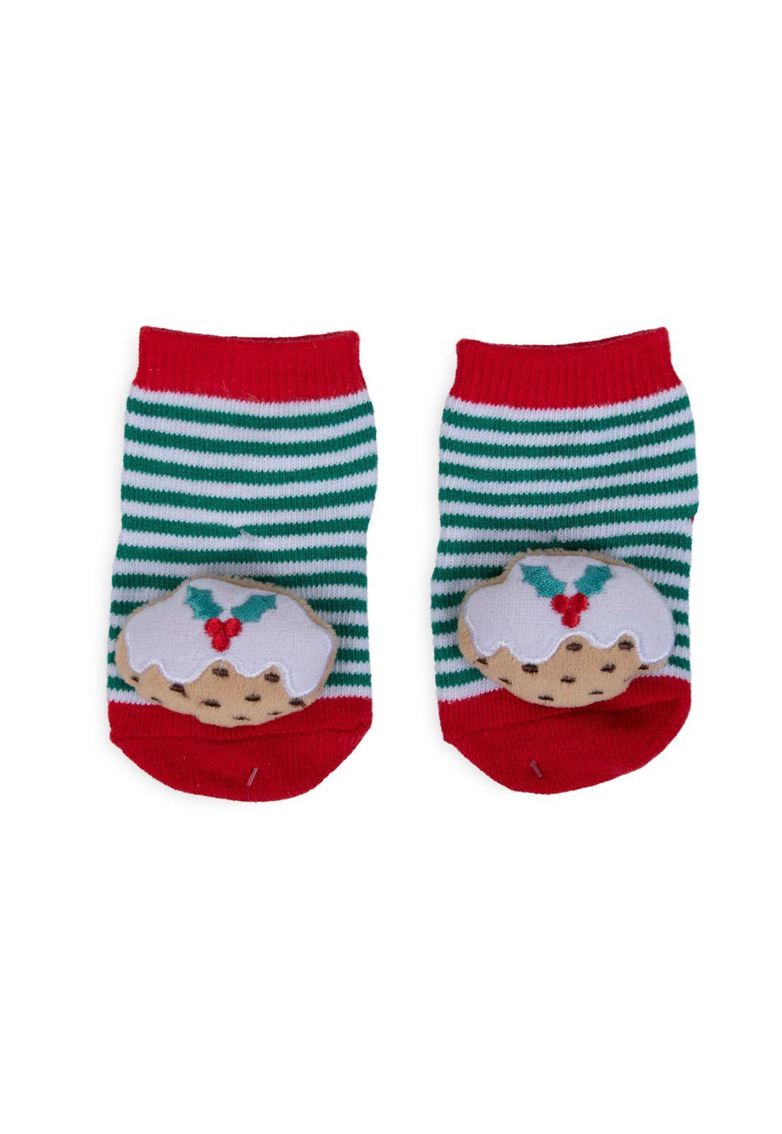 Set Navidad Recién Nacido Unisex Galleta Jengibre Verde Pillin-2
