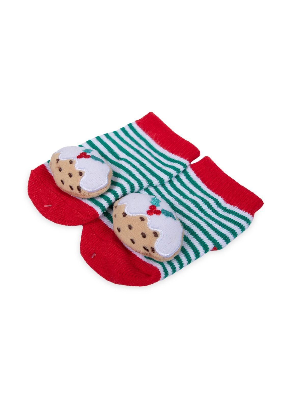 Set Navidad Recién Nacido Unisex Galleta Jengibre Verde Pillin-3