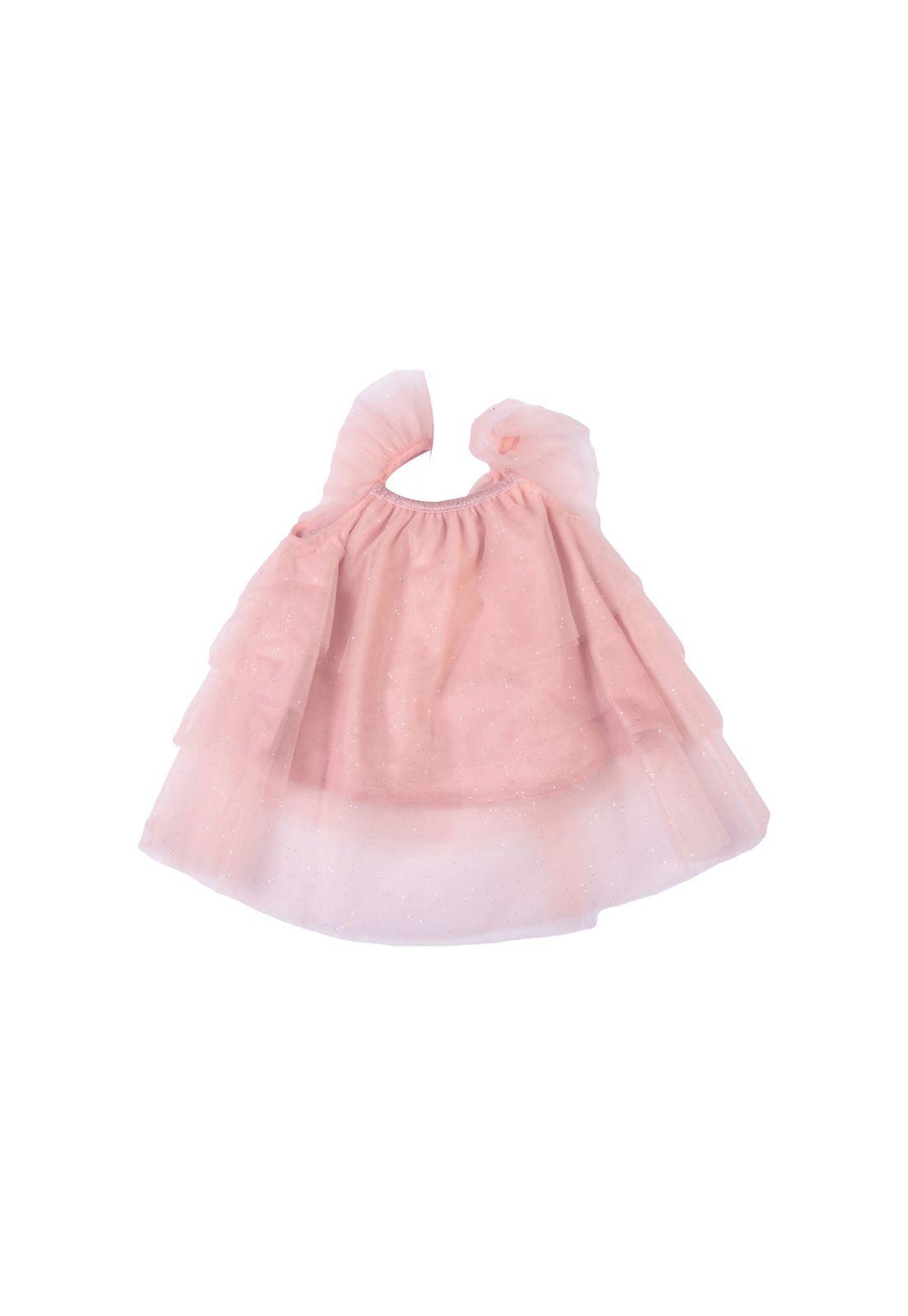 Vestido Bebe Niña Damasco Palido Pillin-3