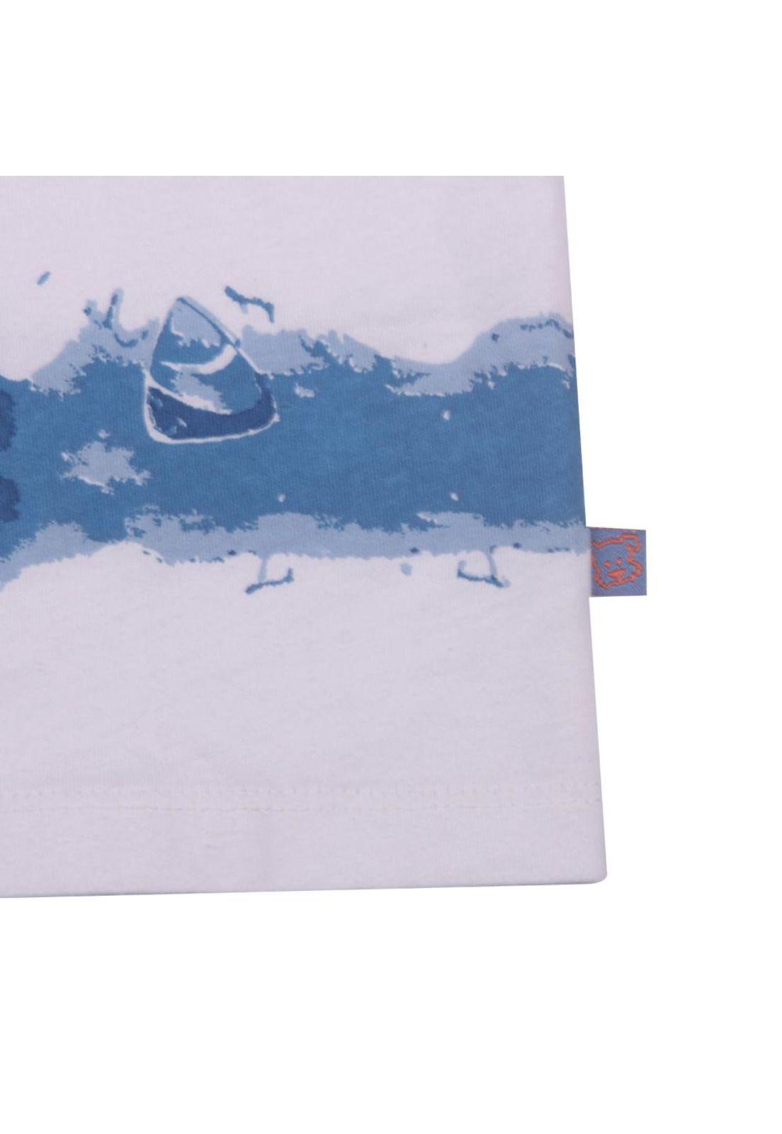 Polera Bebe Niño Blanco Pillin-2