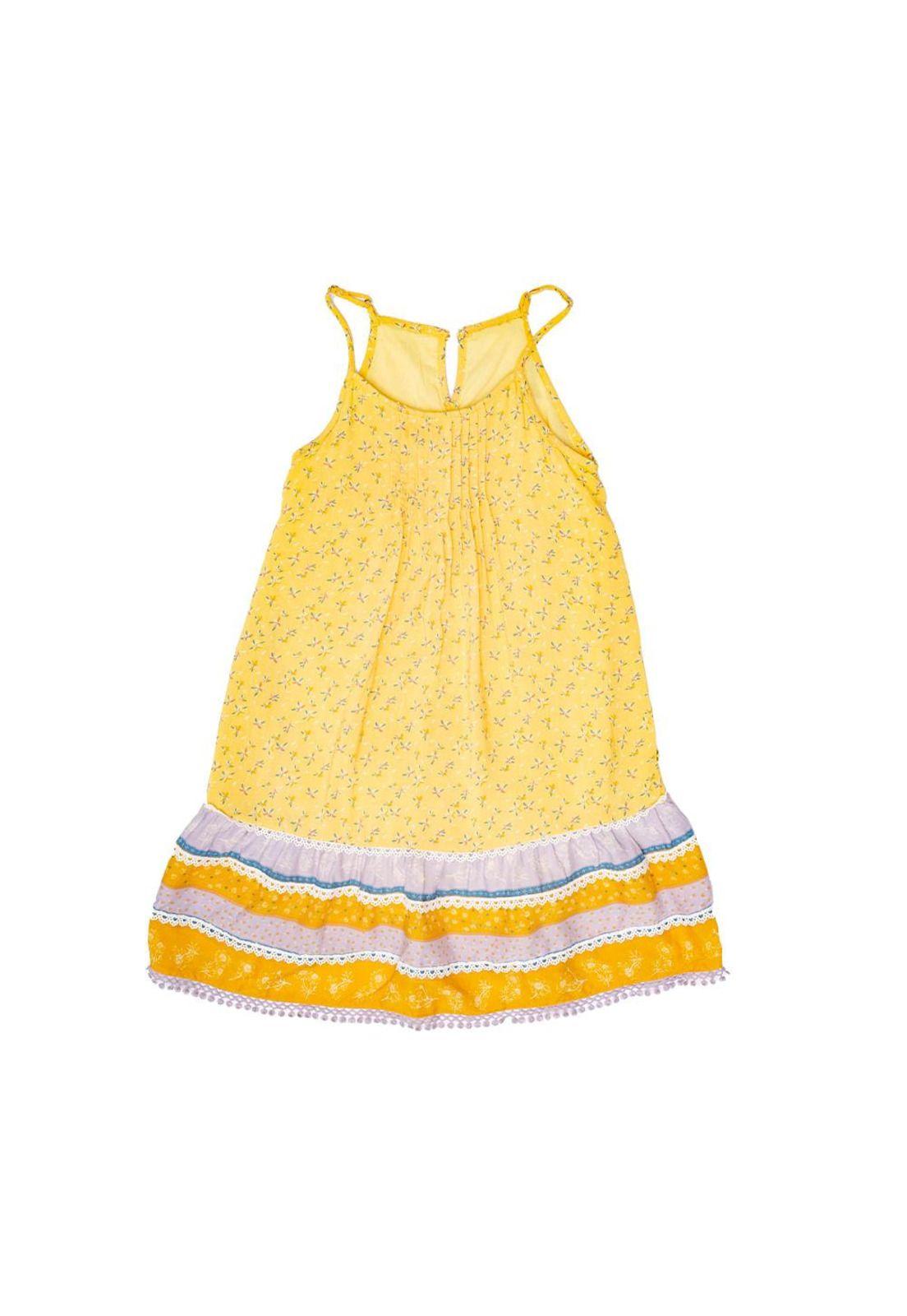 Vestido Niña Amarillo Pillin-0