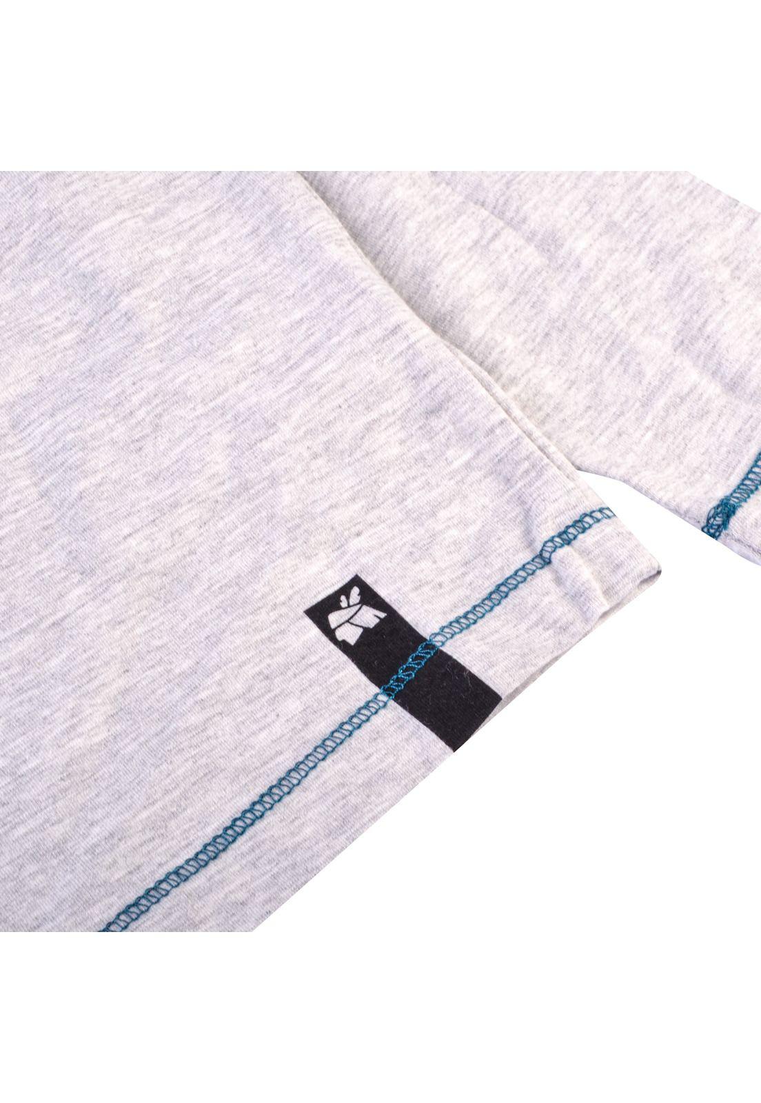 Polera Manga Larga Niño Gris claro Pillin-2