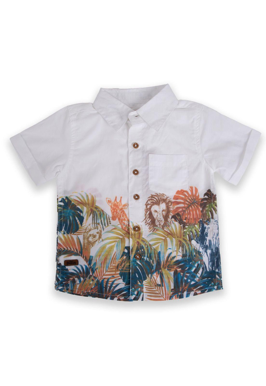 Camisa Bebé Niño Blanco Pillin-0