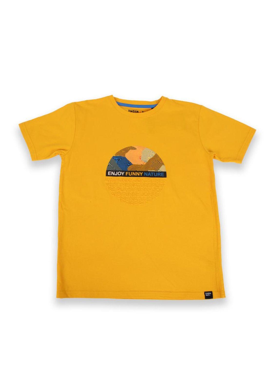 Polera Niño Naranja Pillin-0