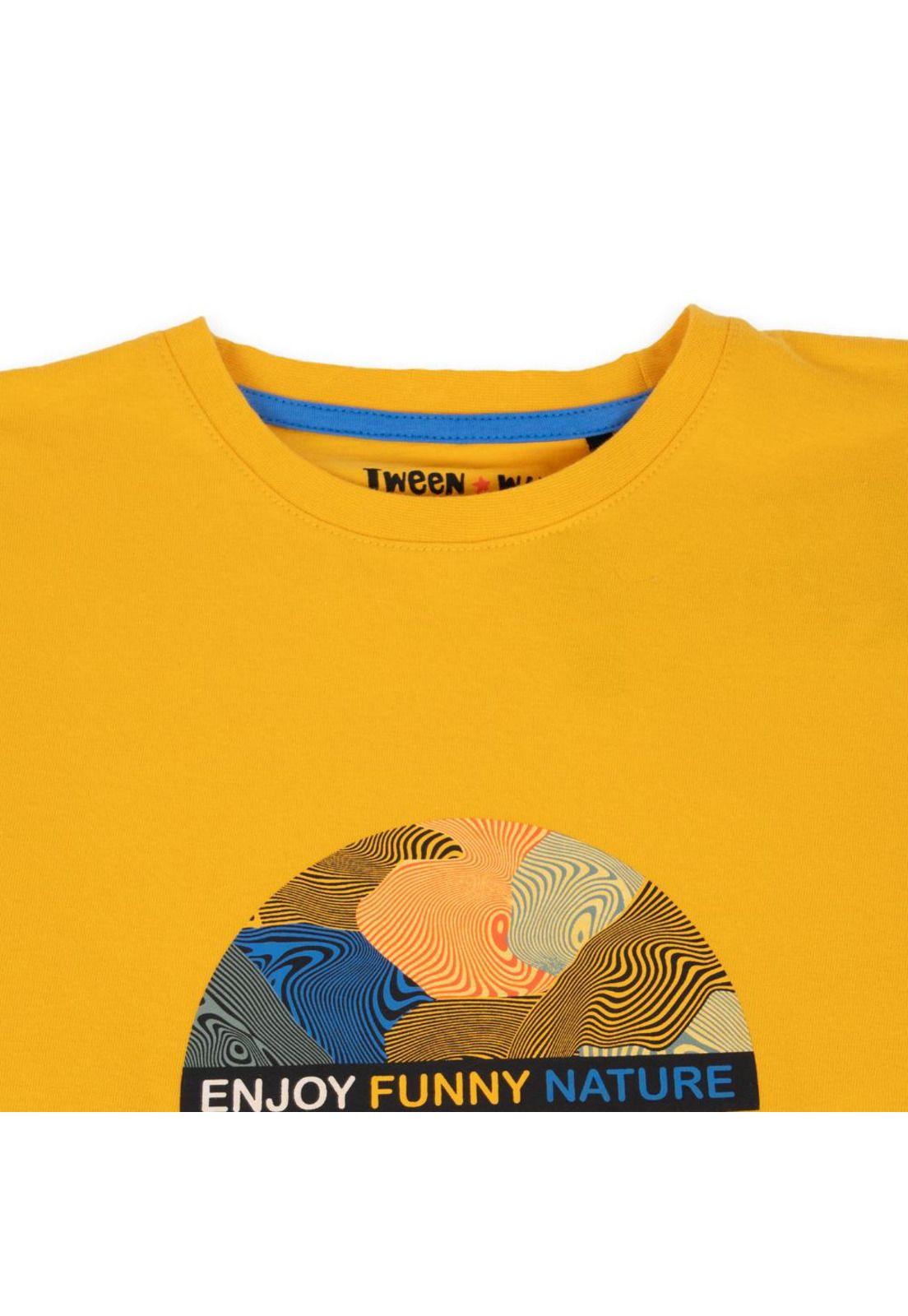 Polera Niño Naranja Pillin-1