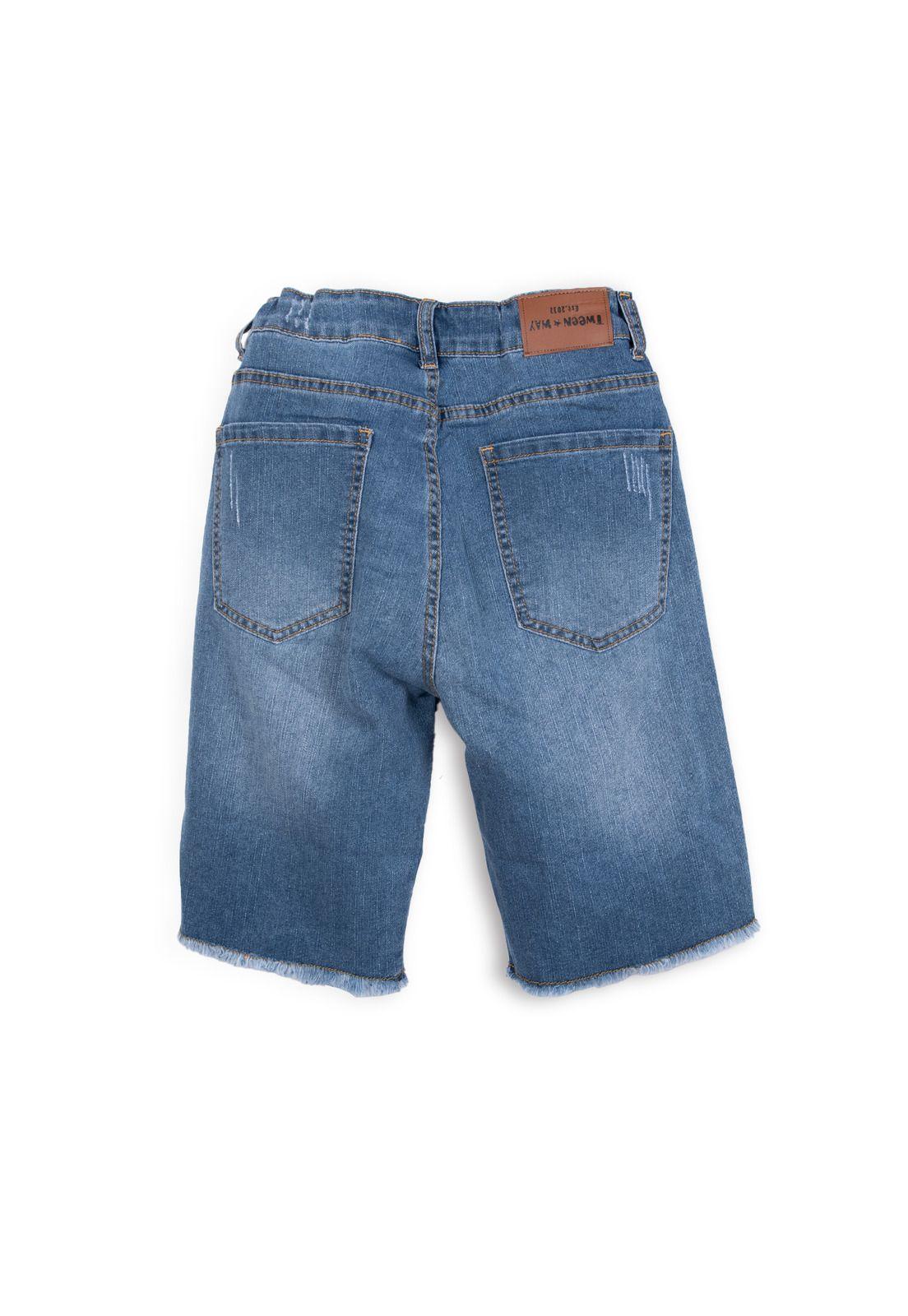 Jeans Niña Wide Leg Azul Pillin-1