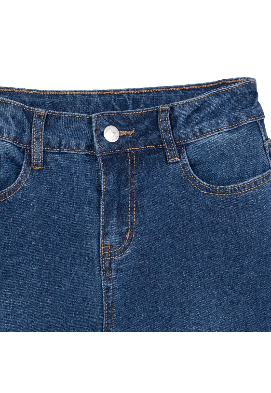 Jeans Niña Wide Leg Azul Pillin-2