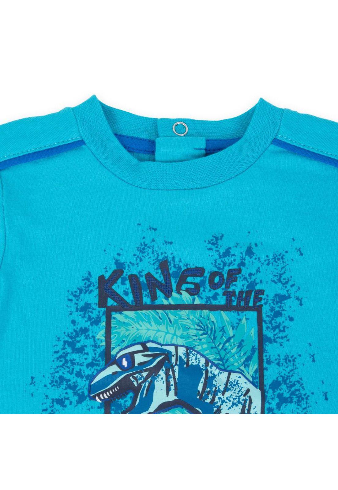 Polera Bebé Niño Azul eléctrico Pillin-1