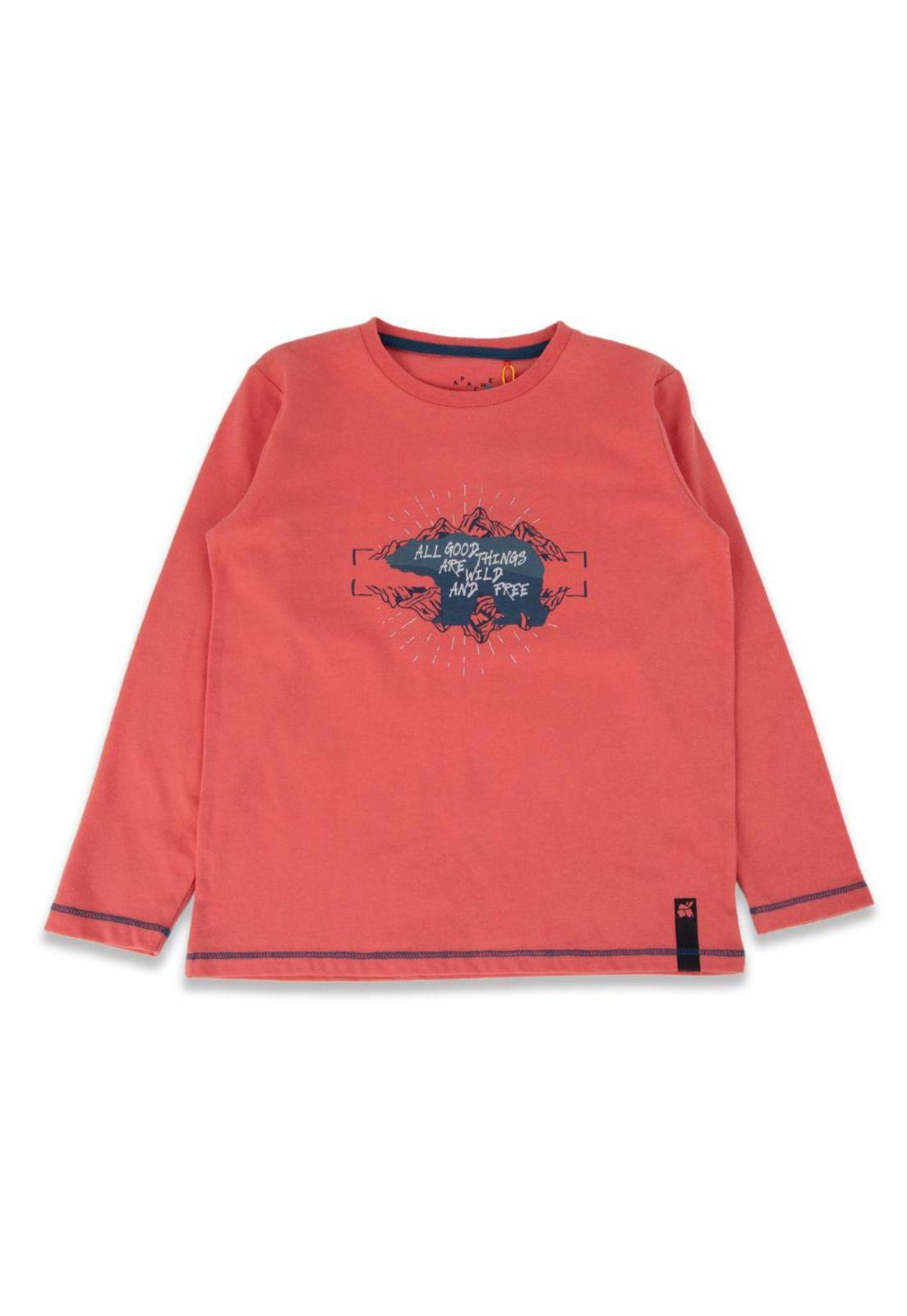 Polera Niño Rojo Pillin-0