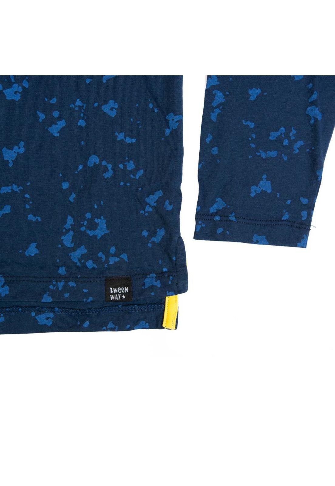 Polera Manga Larga Niño Azul Pillin-2