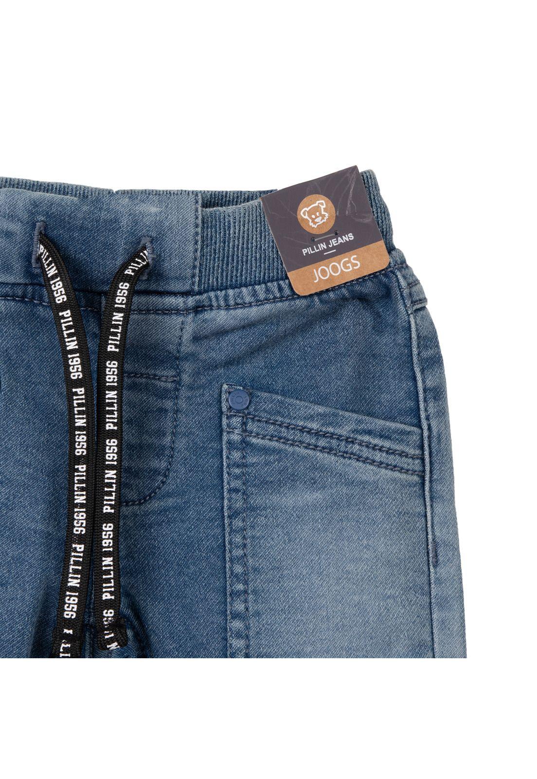 Jeans Bebé Niño Jogger Cintura Ajustable Denim Pillin-2