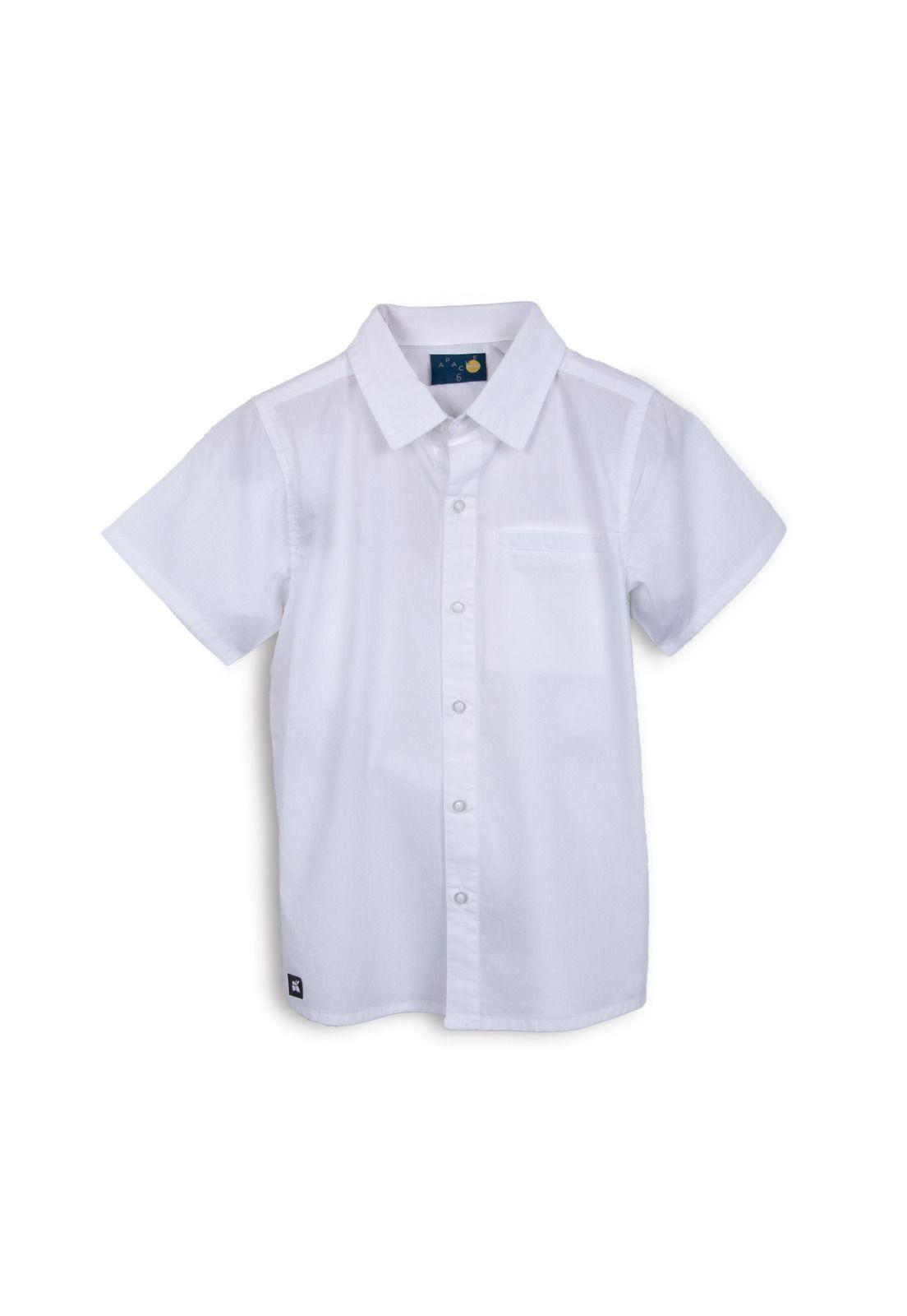 Camisa Niño Manga Corta Blanco Pillin-0