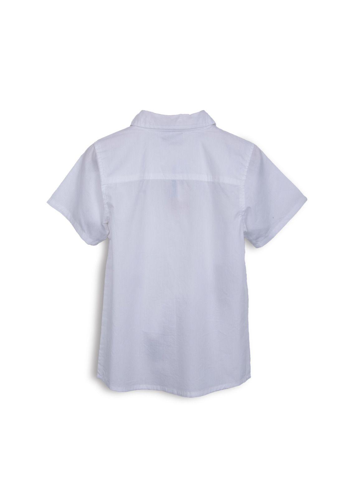 Camisa Niño Manga Corta Blanco Pillin-1