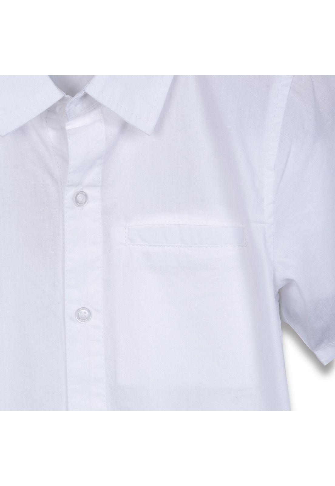 Camisa Niño Manga Corta Blanco Pillin-2