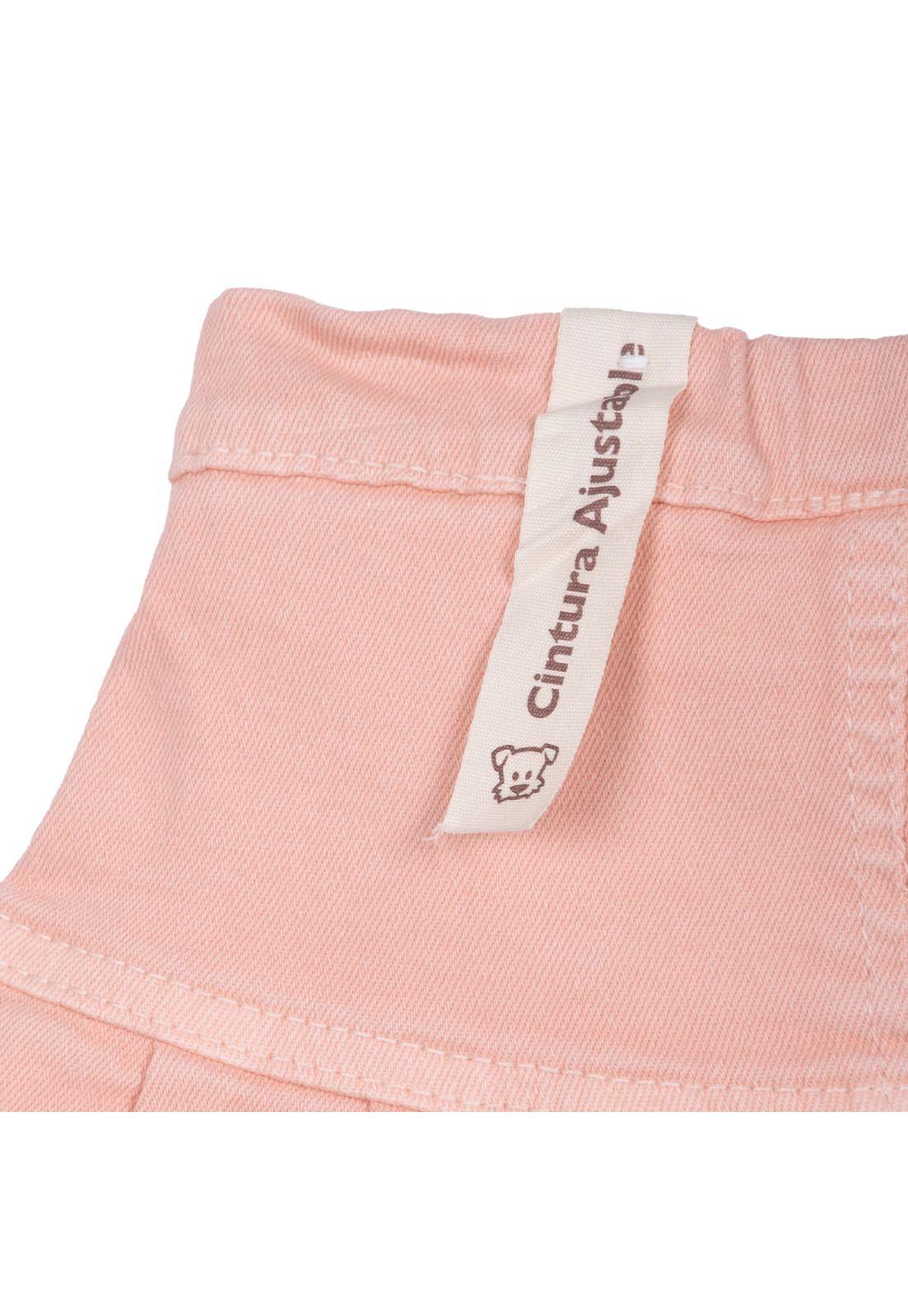 Short Falda Bebé Niña Denim Bolsillos Coral Pillin-3