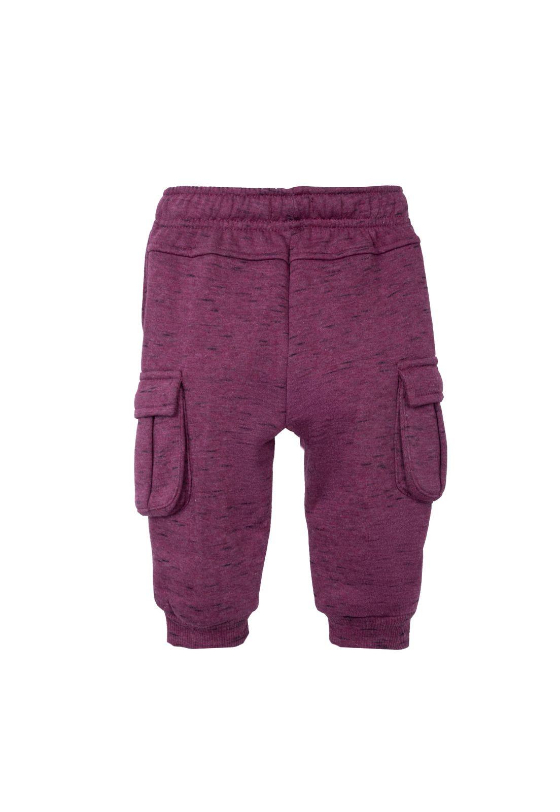 Pantalón Buzo   Pillin Rojo Niño (PVD526-26BUR)-1