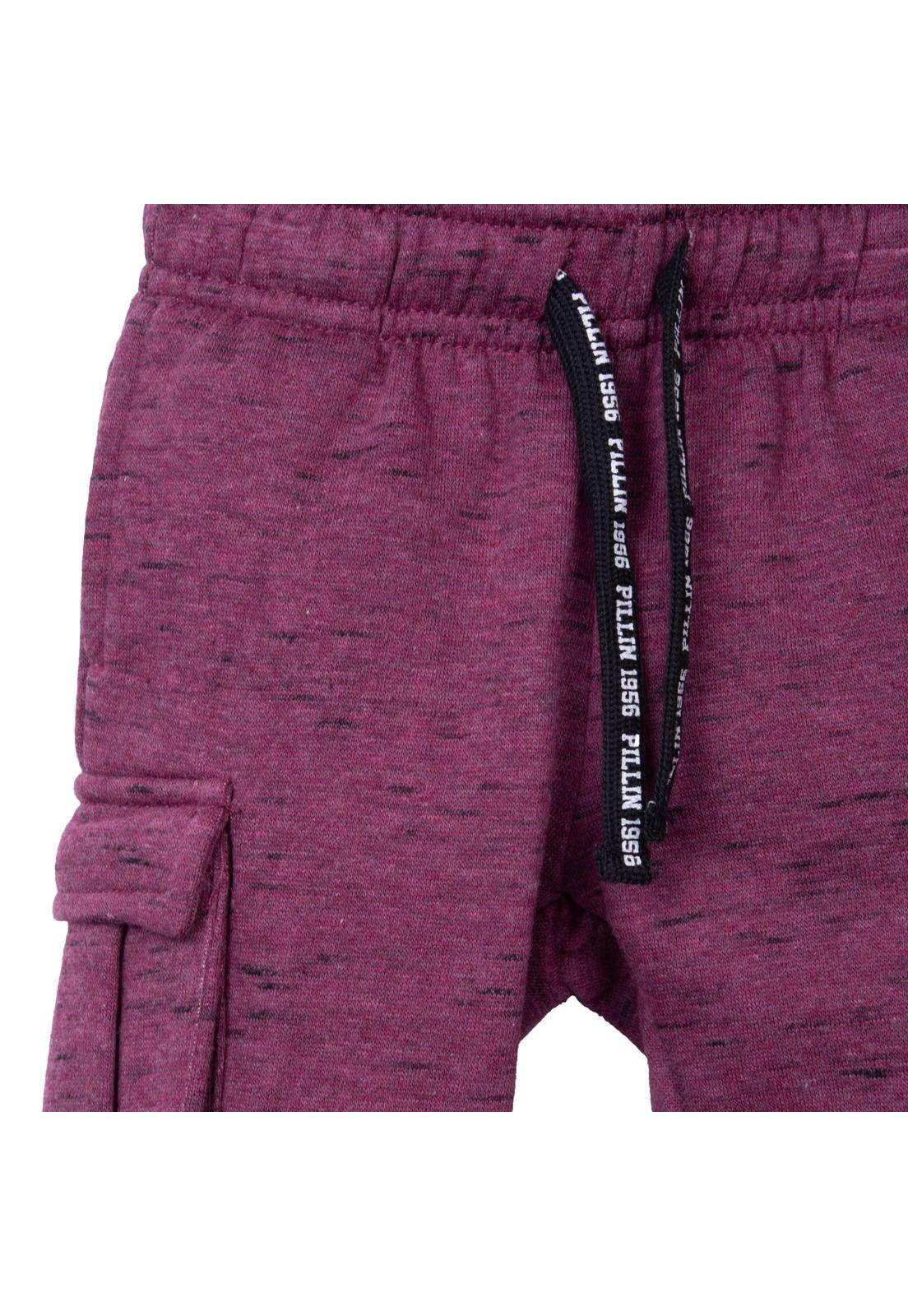 Pantalón Buzo   Pillin Rojo Niño (PVD526-26BUR)-2