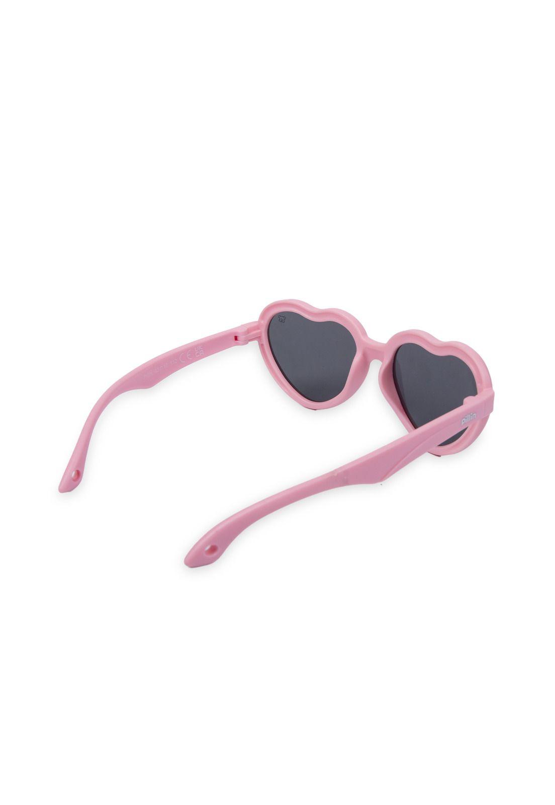 Anteojos de Sol Niña Corazón Filtro UV Rosado Pillin-2