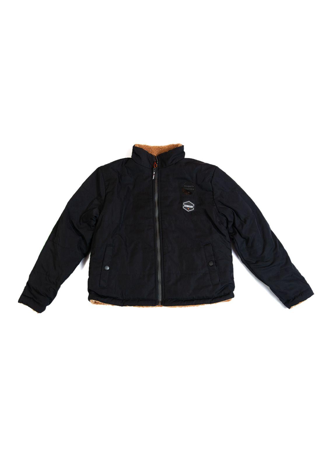 Chaqueta Niño Reversible Negro Pillin-0