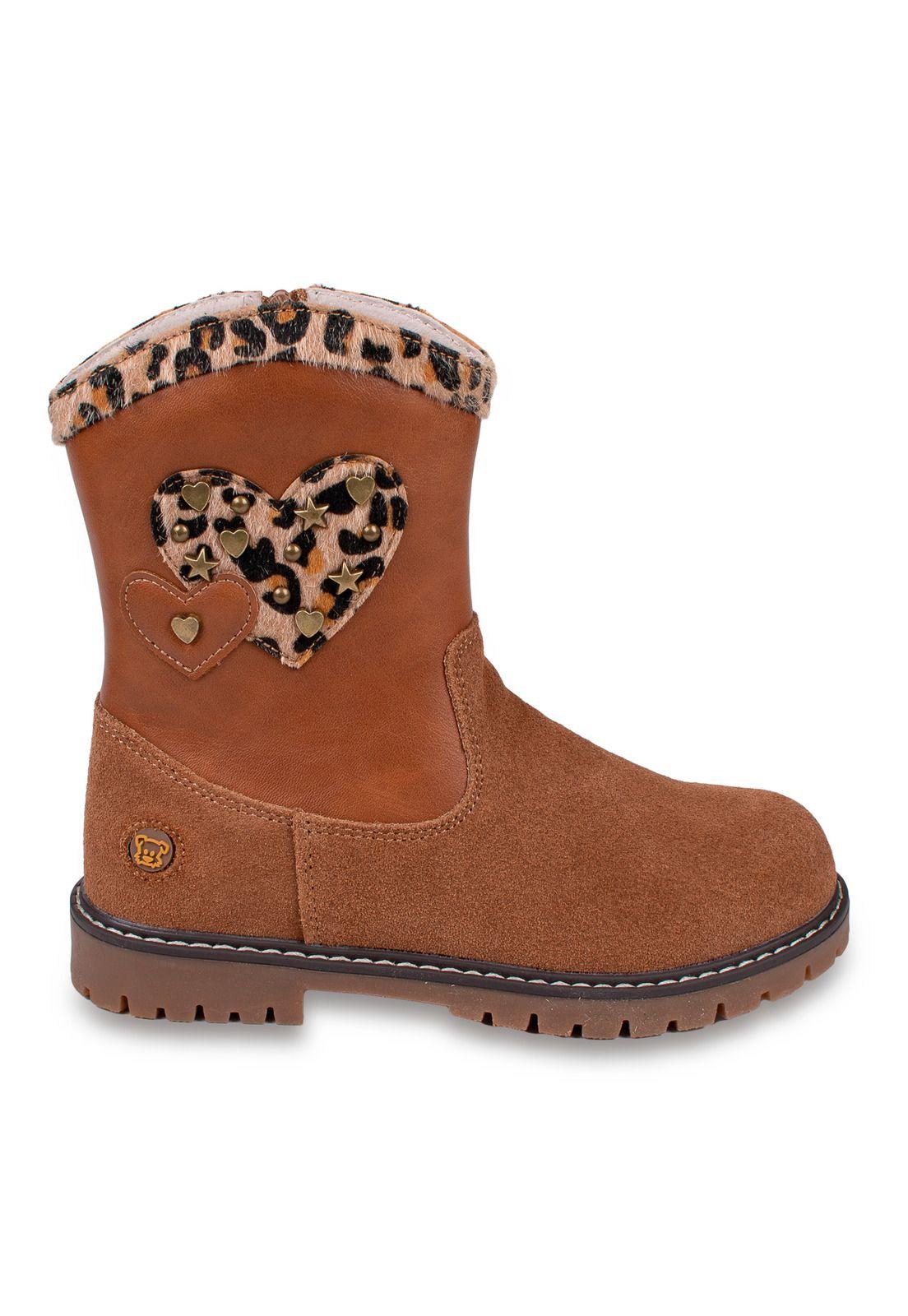 Bota Niña Café Pillin (PZD316-26CAF)-1