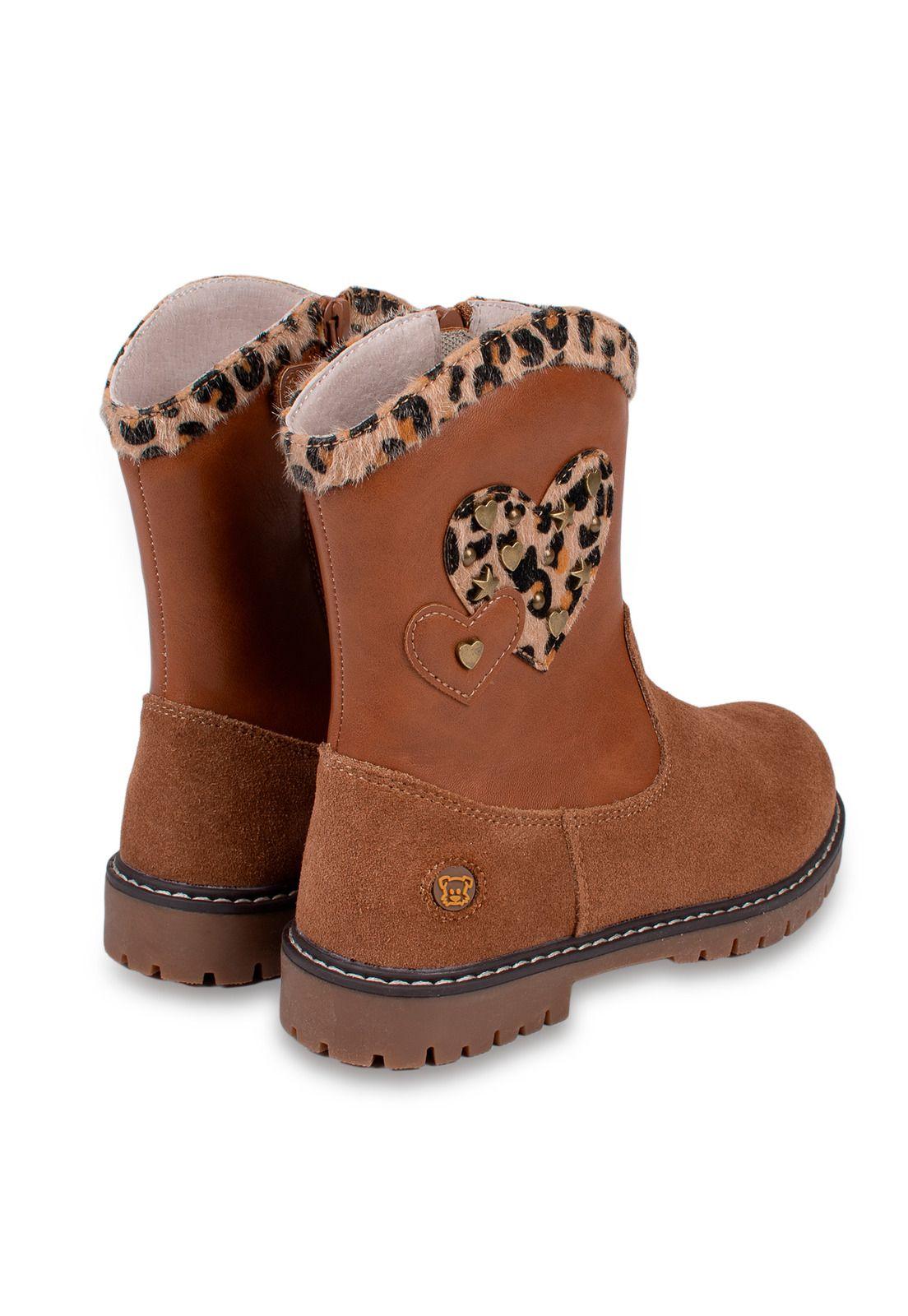 Bota Niña Café Pillin (PZD316-26CAF)-2