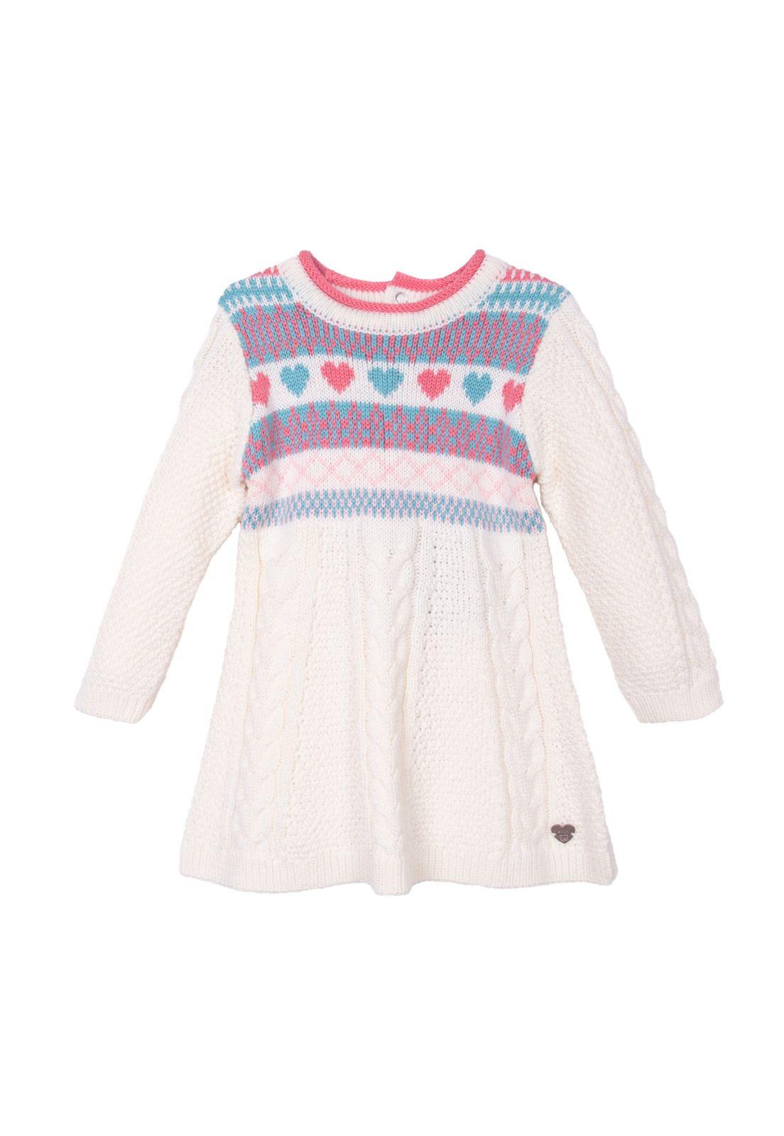 Vestido   Pillin Blanco Niña (PVD922-26CRU)-0