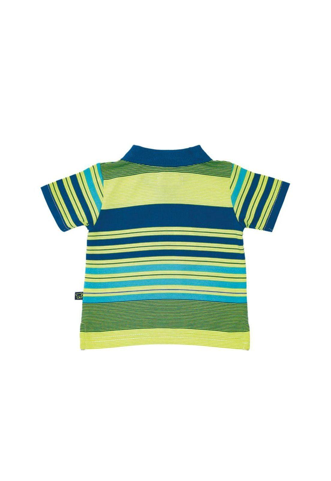 Polera Bebé Niño Turquesa Pillín-1