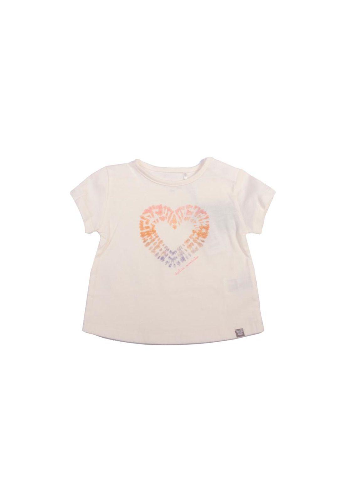 Polera Bebe Niña Blanco Pillin-0