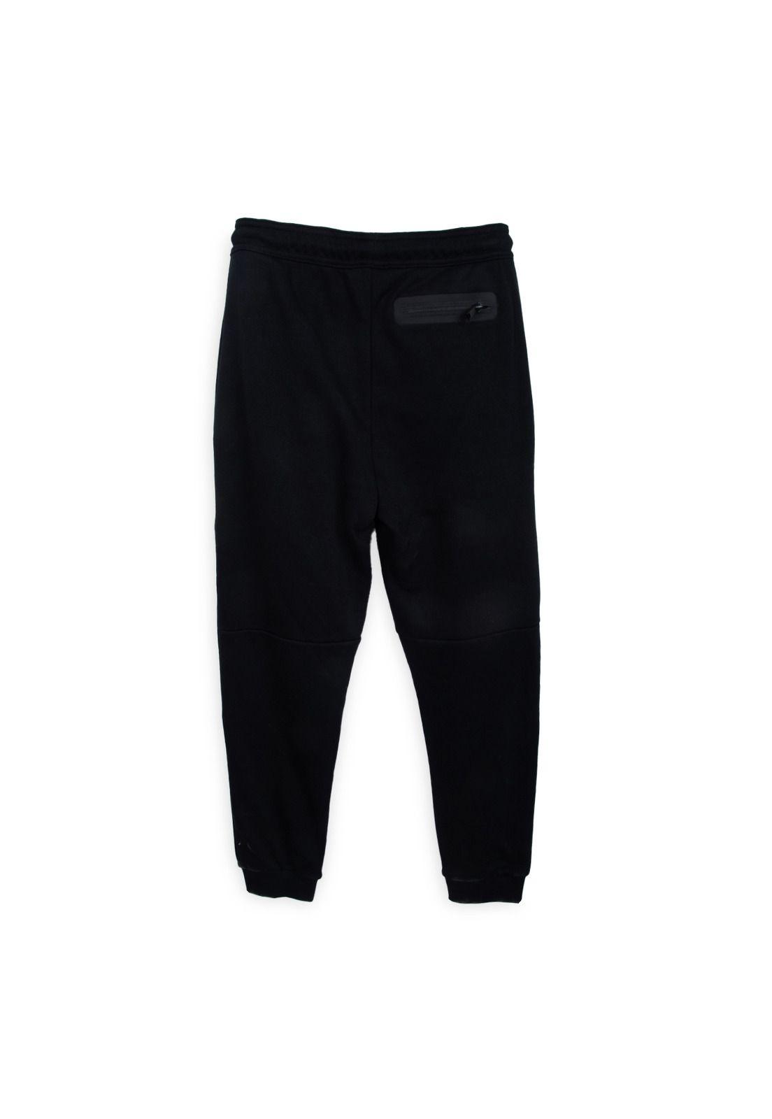 Pantalón Buzo Niño Cierre Bolsillos Negro Pillin-1