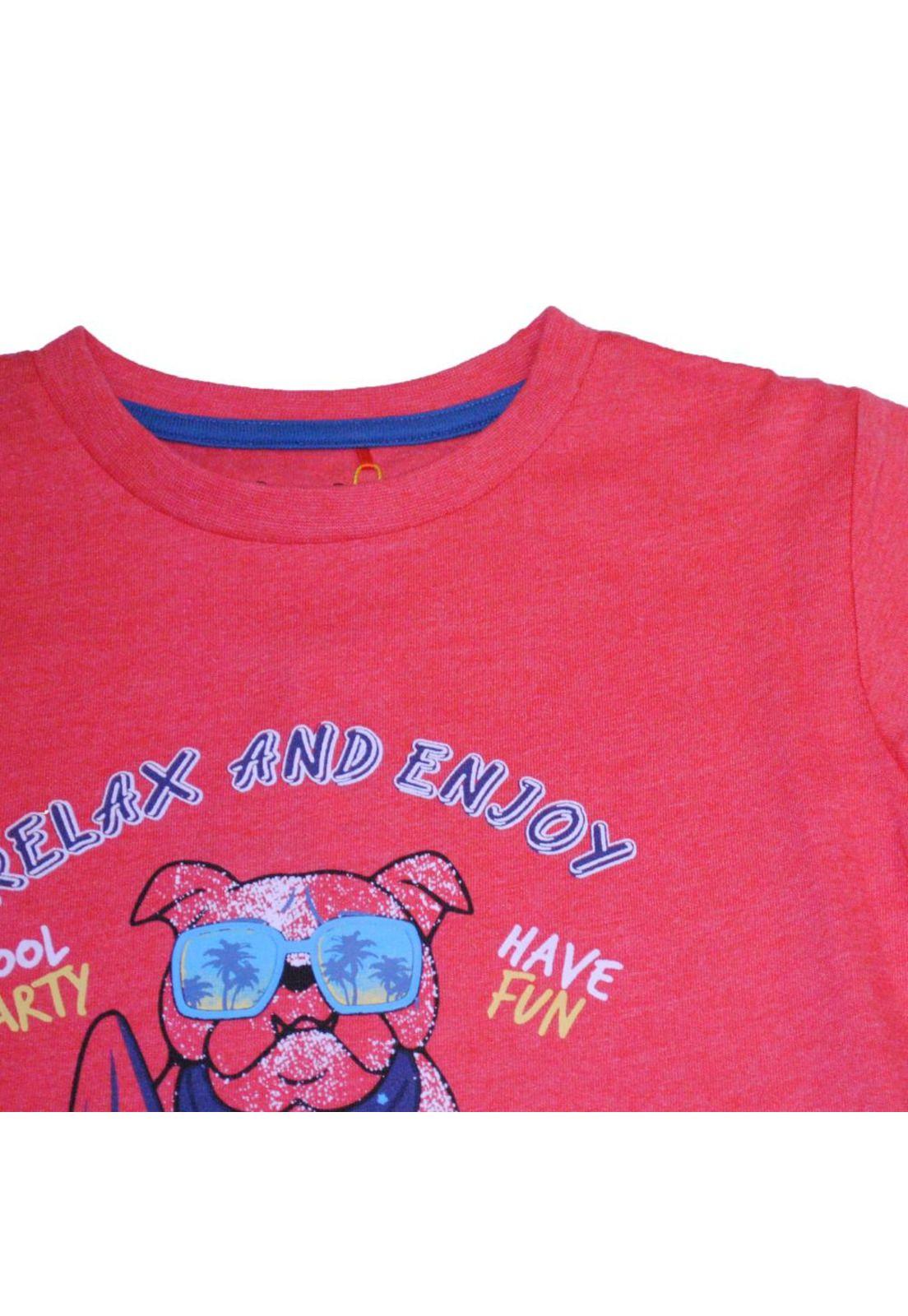 Polera Niño Naranja Pillin-3