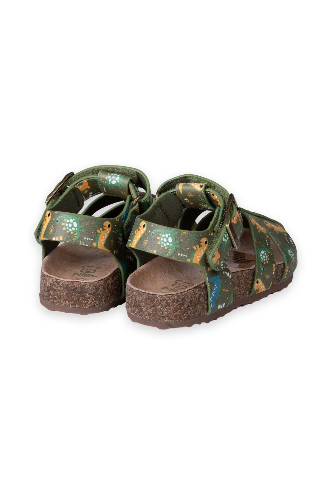 Sandalias Bebe Niño Verde Pillin (PZC403-25VER )-2