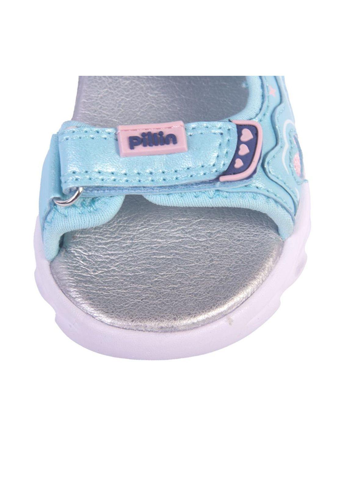 Sandalias Bebe Niña Celeste Pillin-3