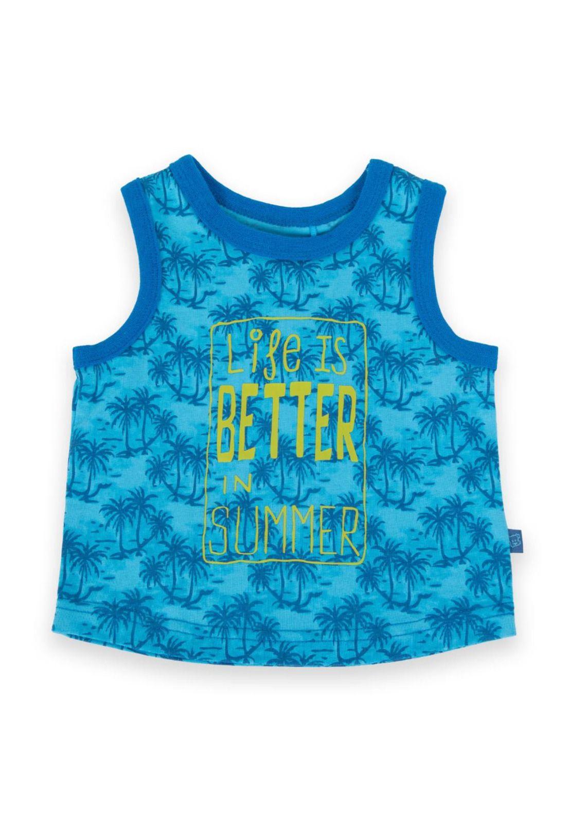 Polera Bebé Niño Azul Pillin-0