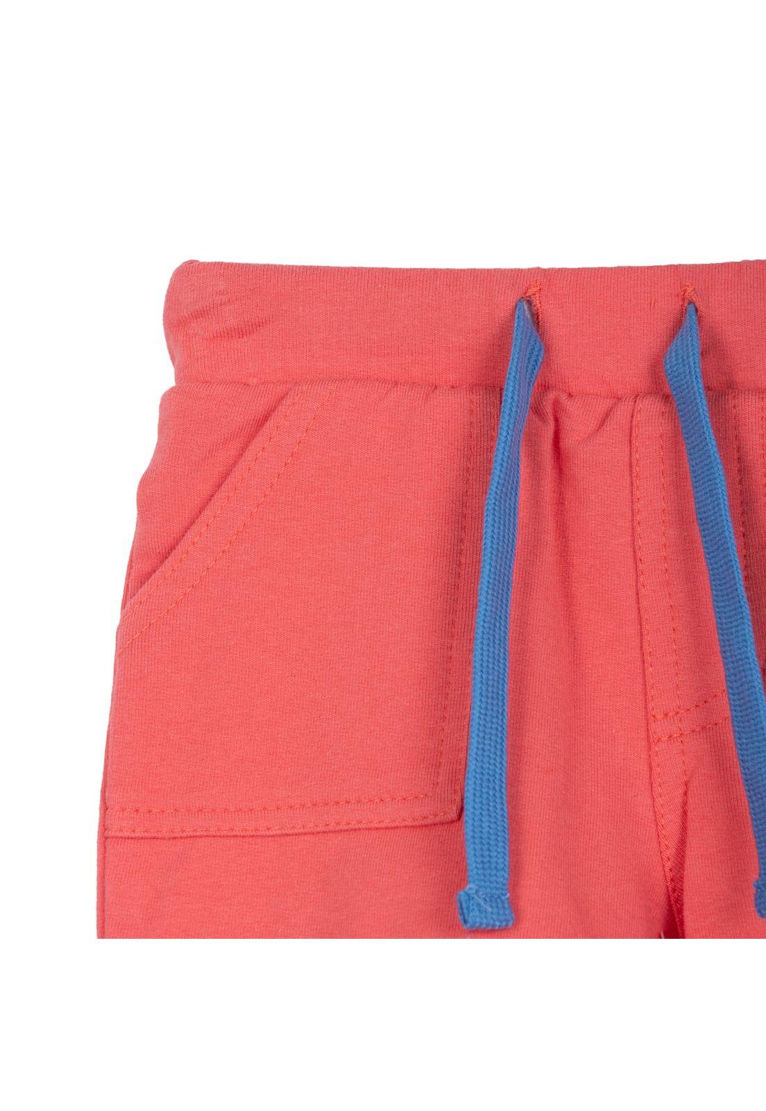 Conjunto Bebé Niño Botones Cintura Elasticada Tropical Azul Pillin-3