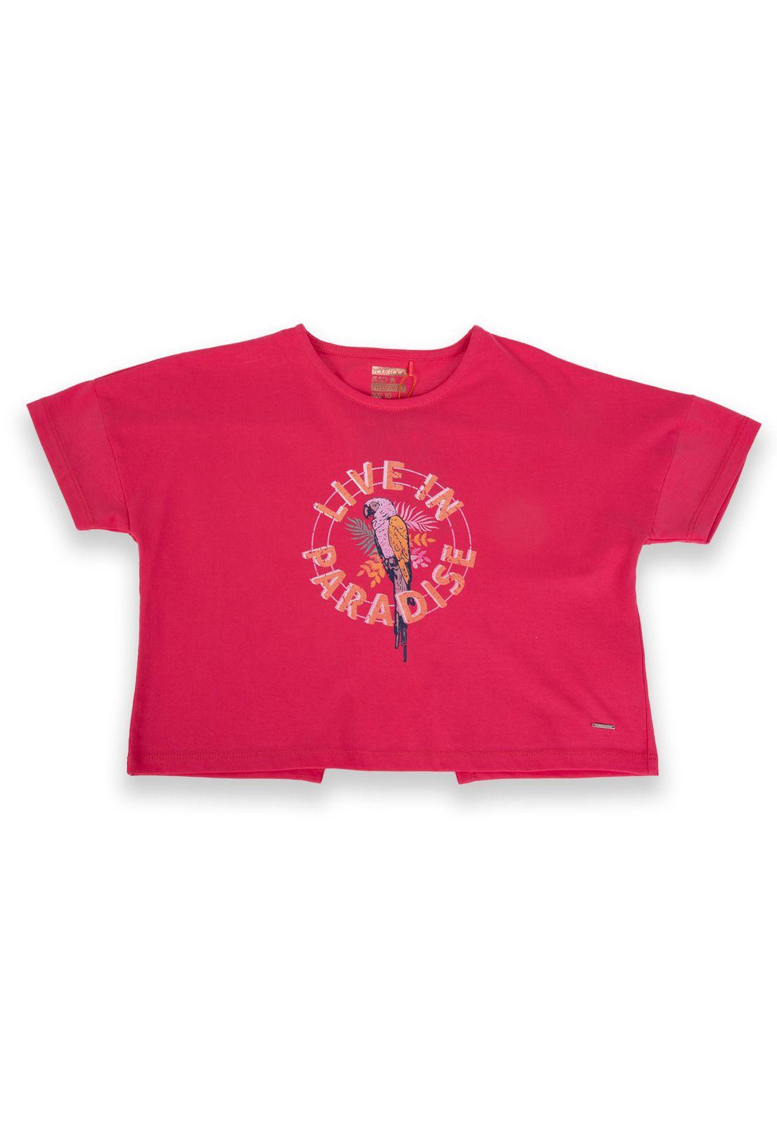 Polera Niña Fucsia oscuro Pillin-0