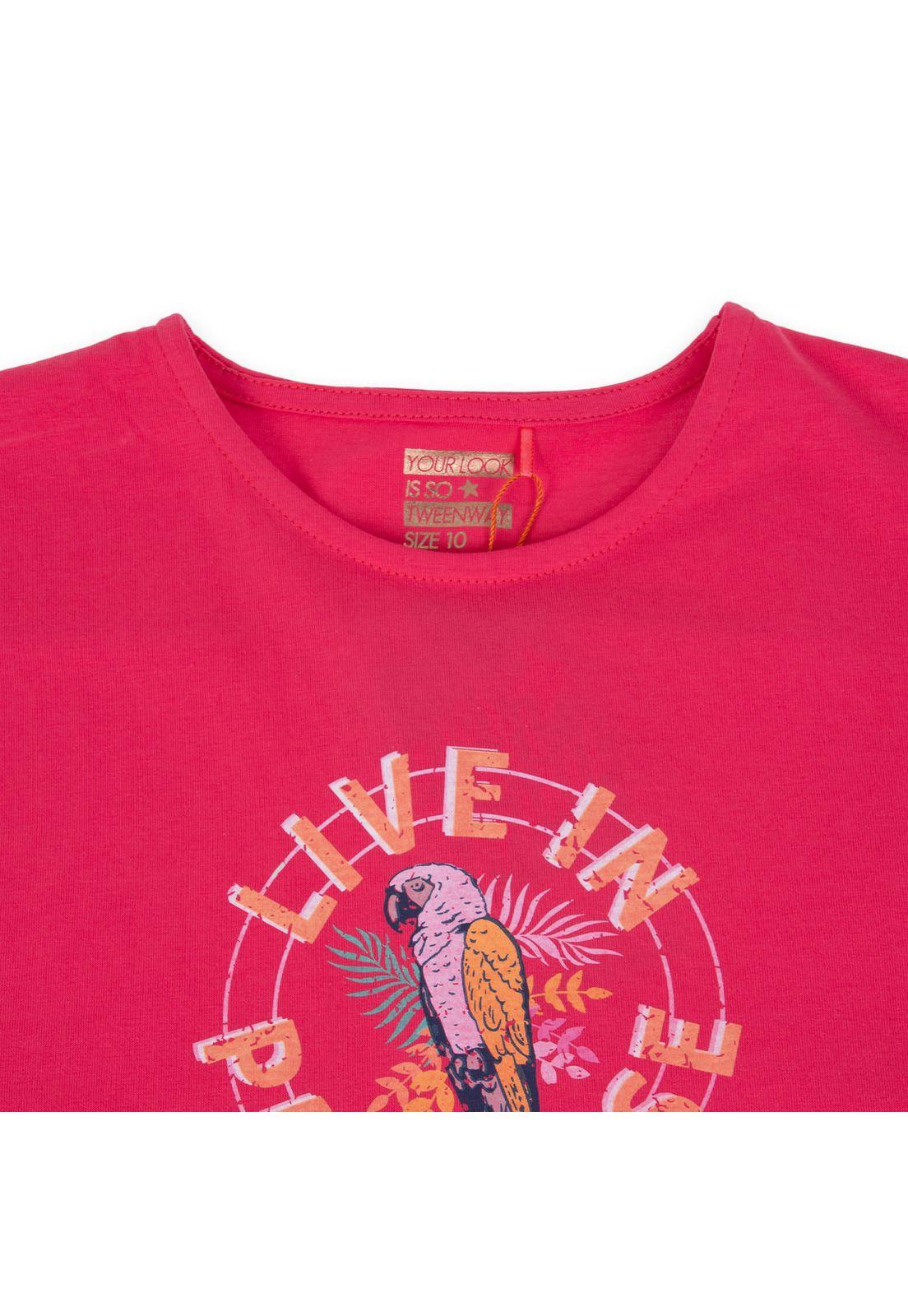 Polera Niña Fucsia oscuro Pillin-1