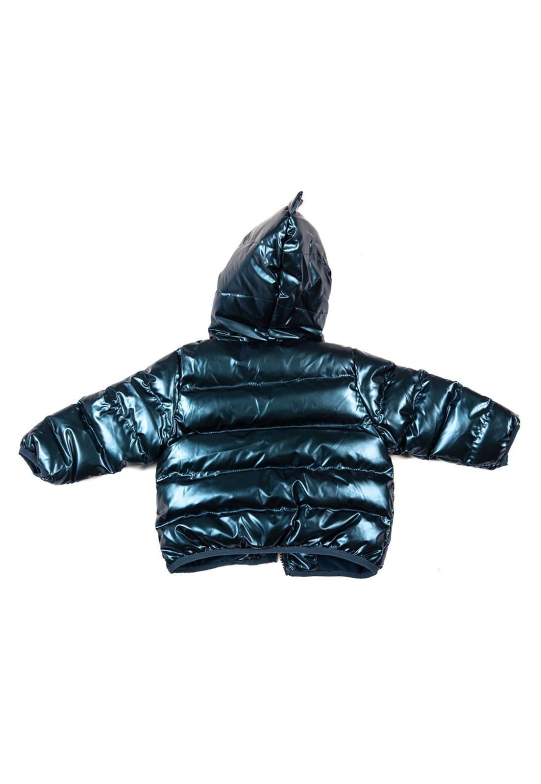 Parka con Capucha Bebé Niño Azul Pillin-3