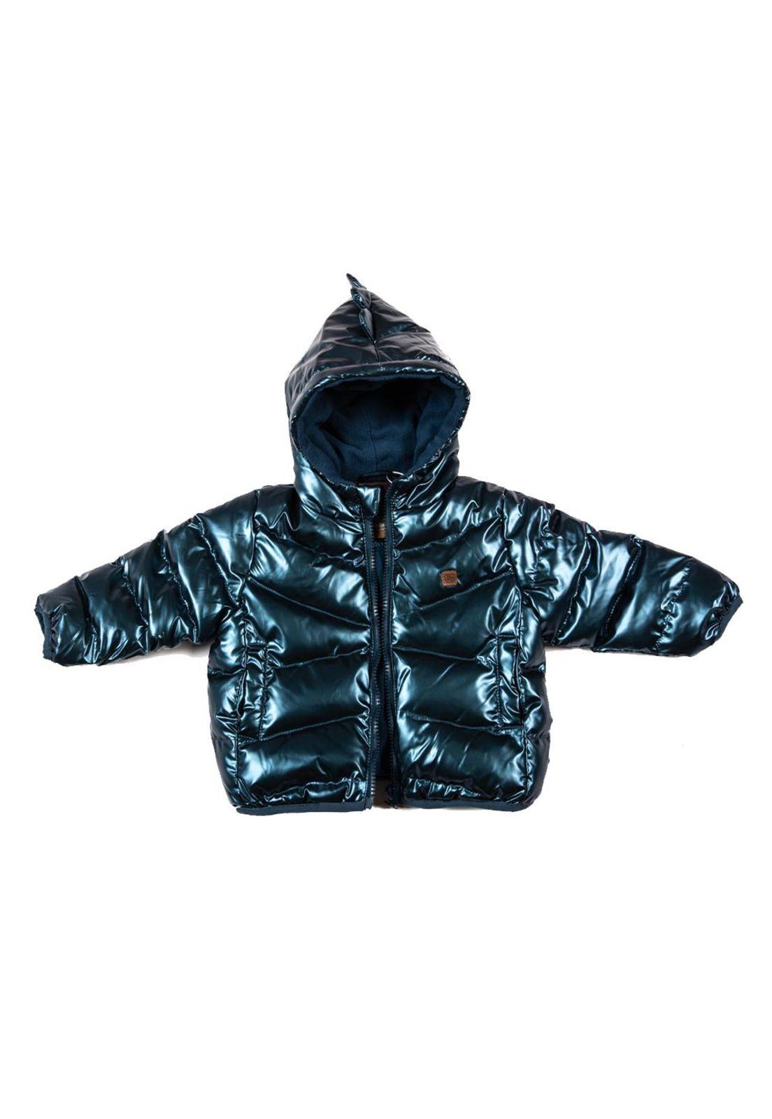 Parka con Capucha Bebé Niño Azul Pillin-0