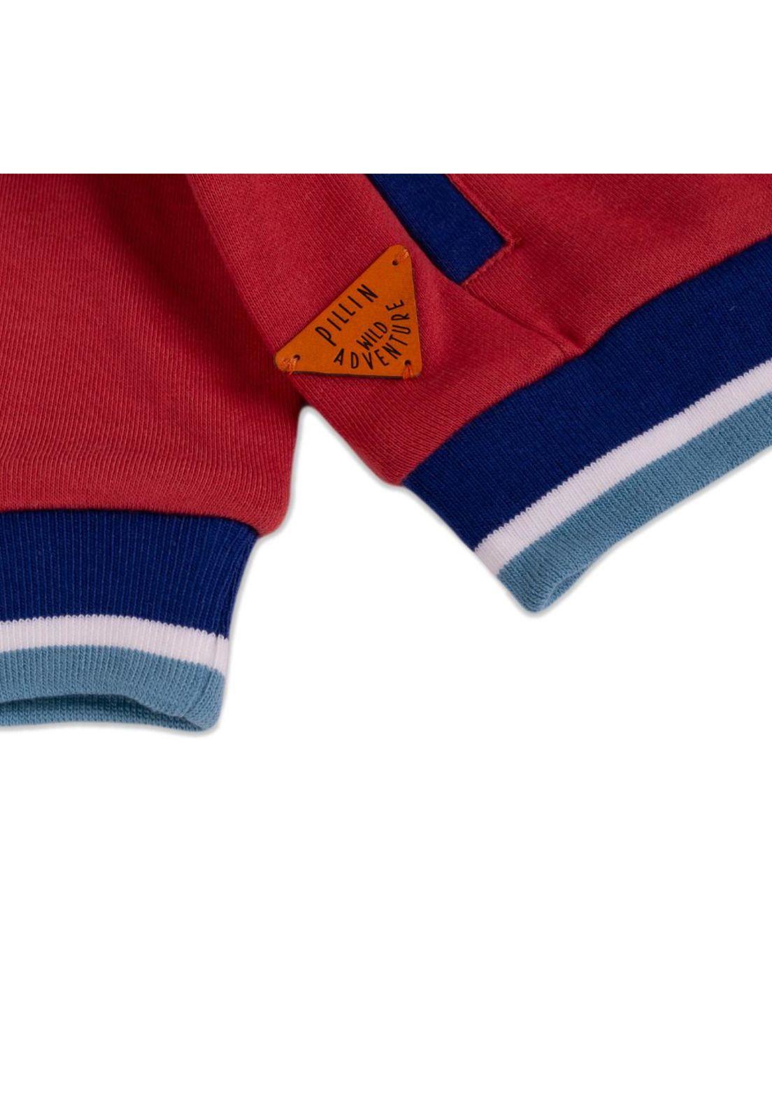 Conjunto Buzo Bebe Niño Rojo Pillin-2