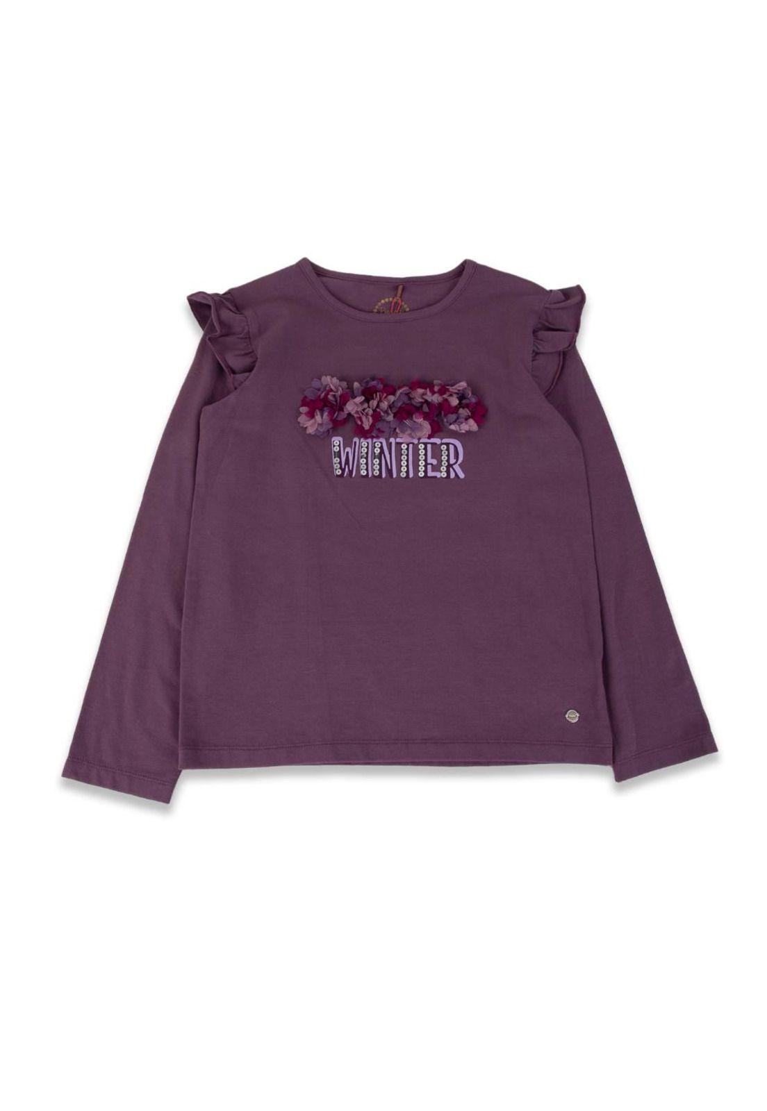 Polera Niña Morado Pillin-0