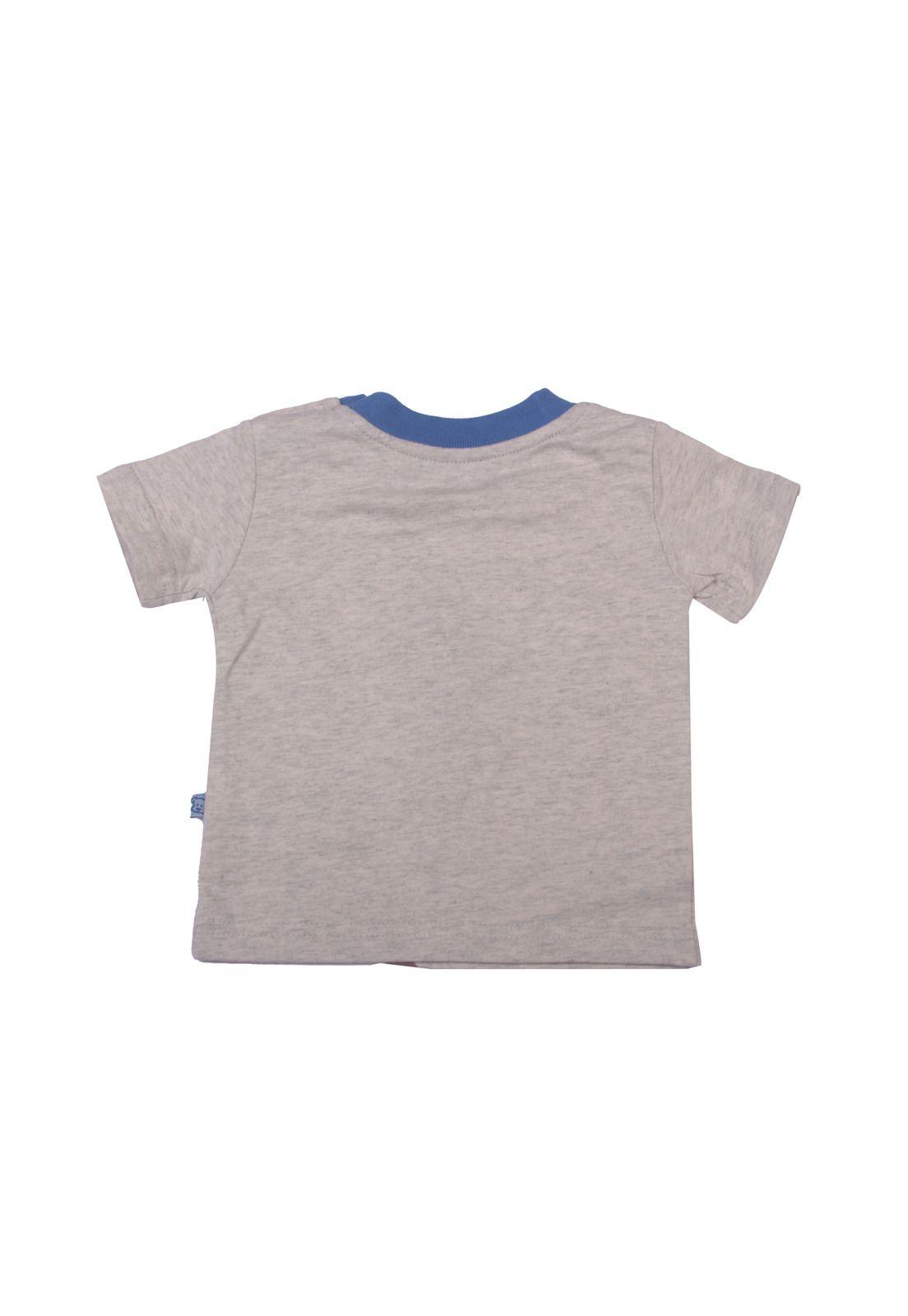 Polera Bebe Niño Gris claro Pillin-2