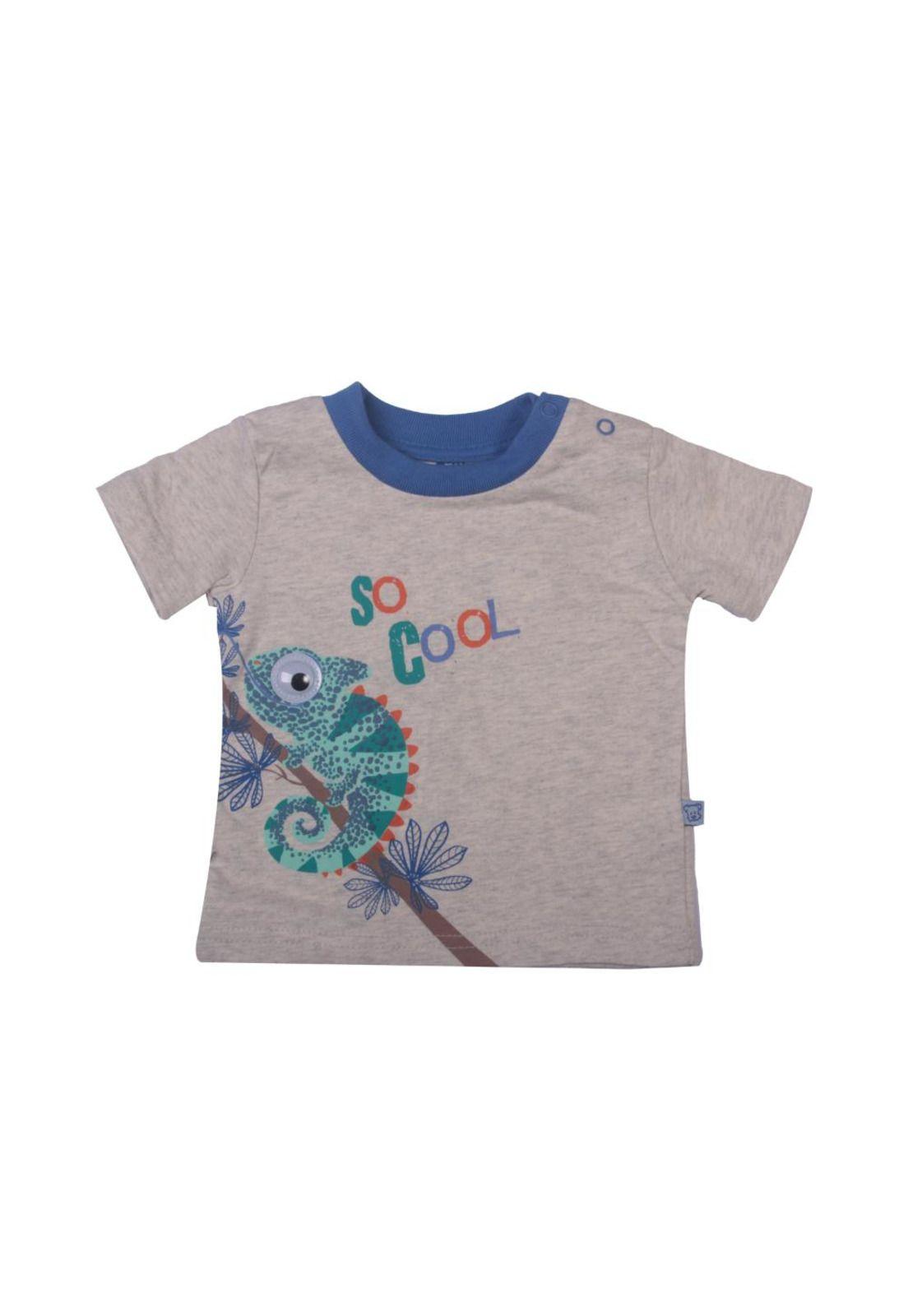 Polera Bebe Niño Gris claro Pillin-0