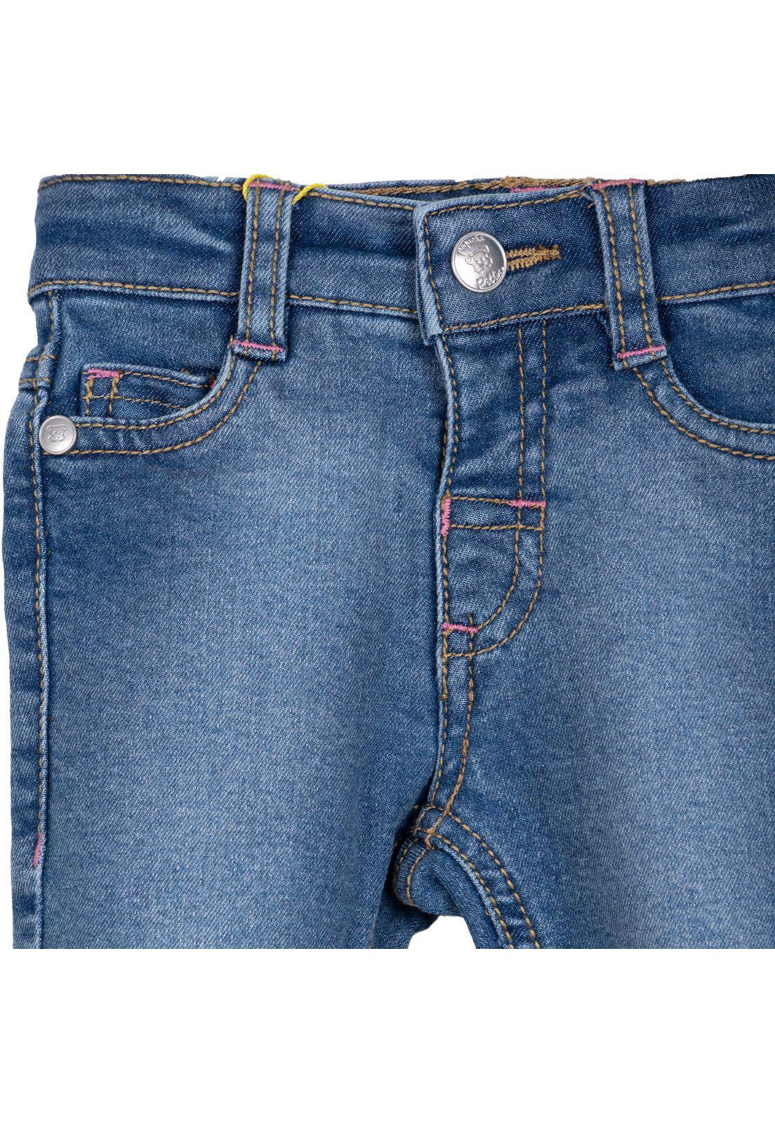 Jeans Bebé Niña Flare Denim Pillin-2