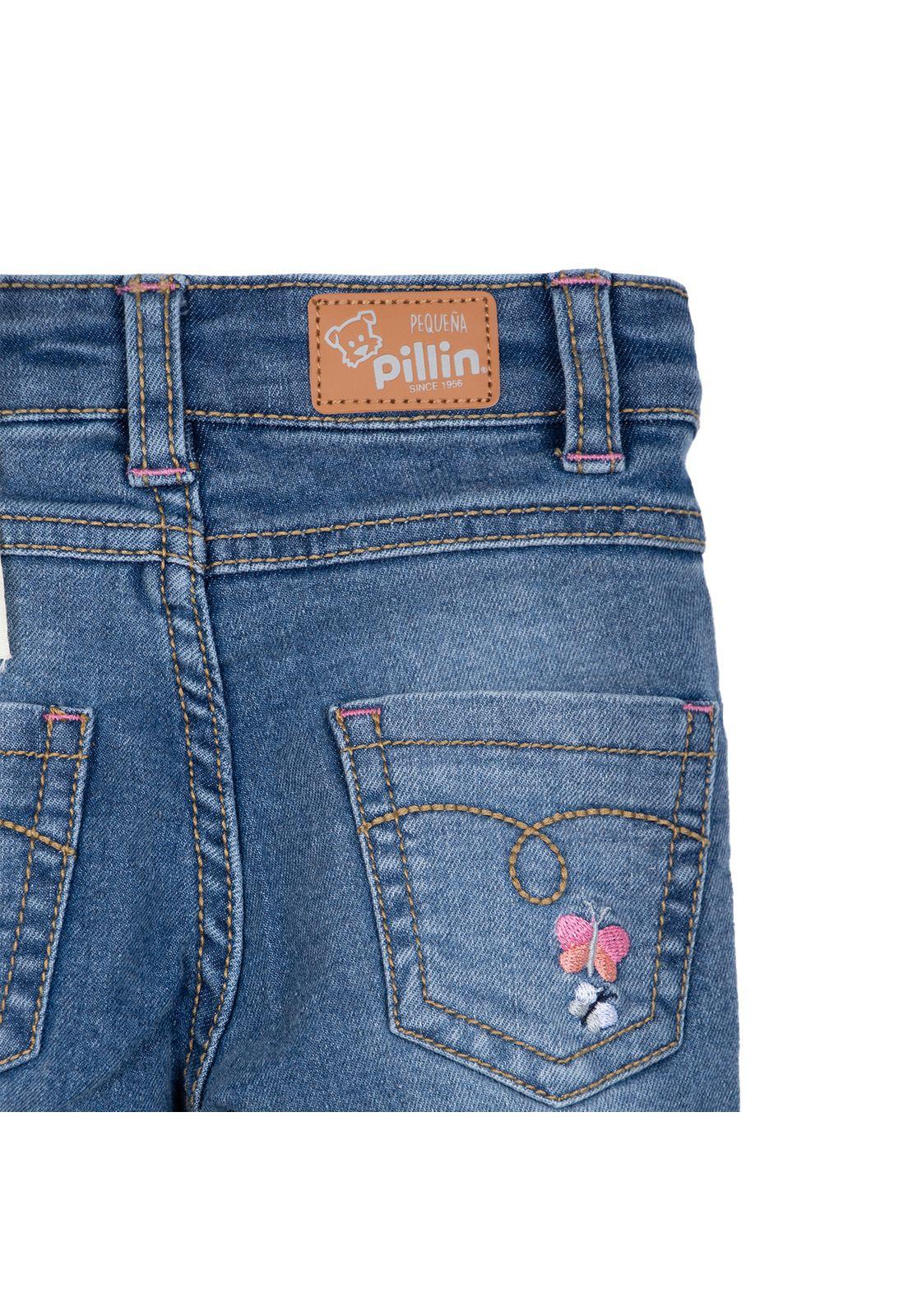 Jeans Bebé Niña Flare Denim Pillin-3